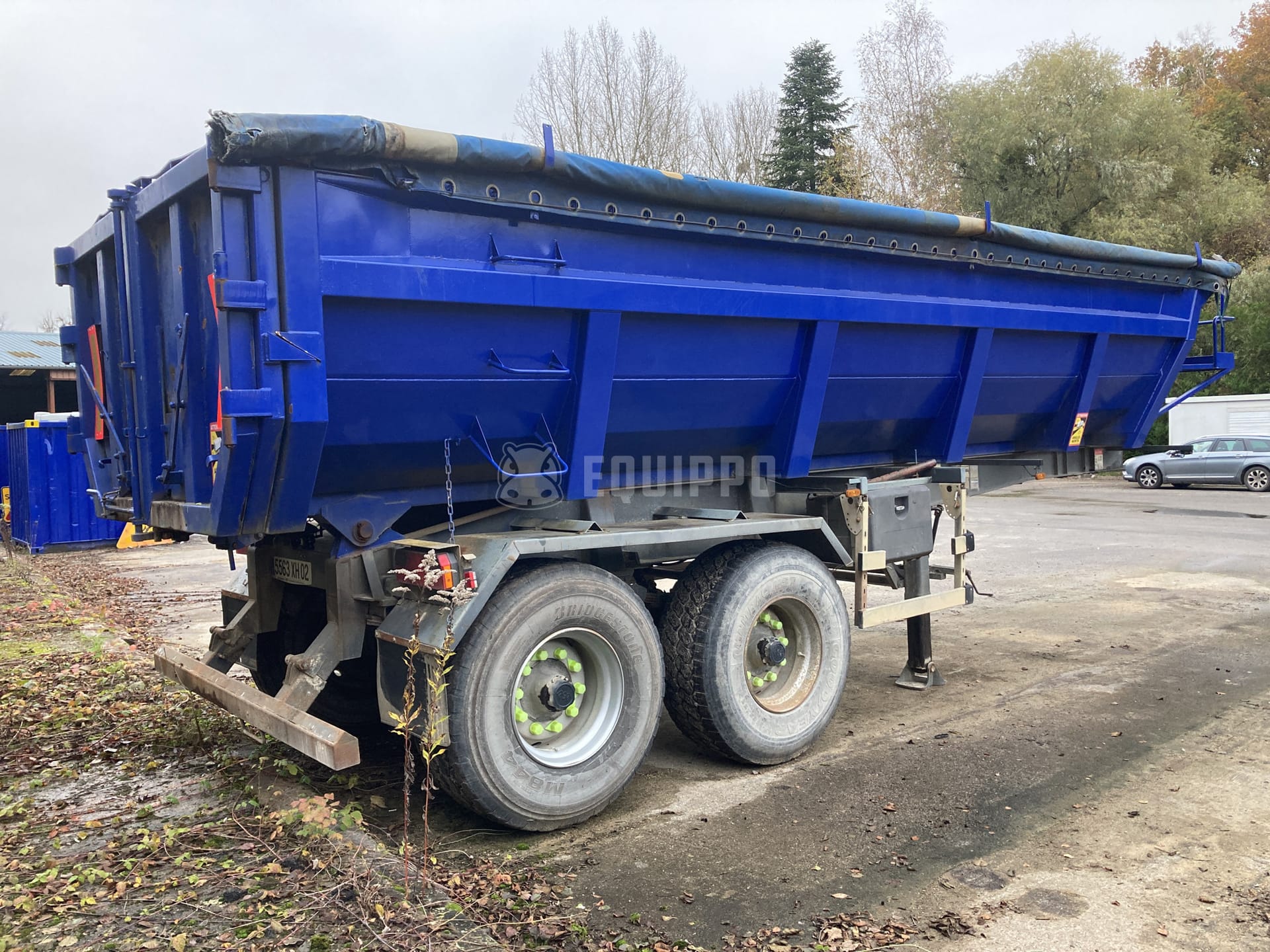Metaco-Bob SD233 Axle Dump Trailer - - Used Semi-trailer