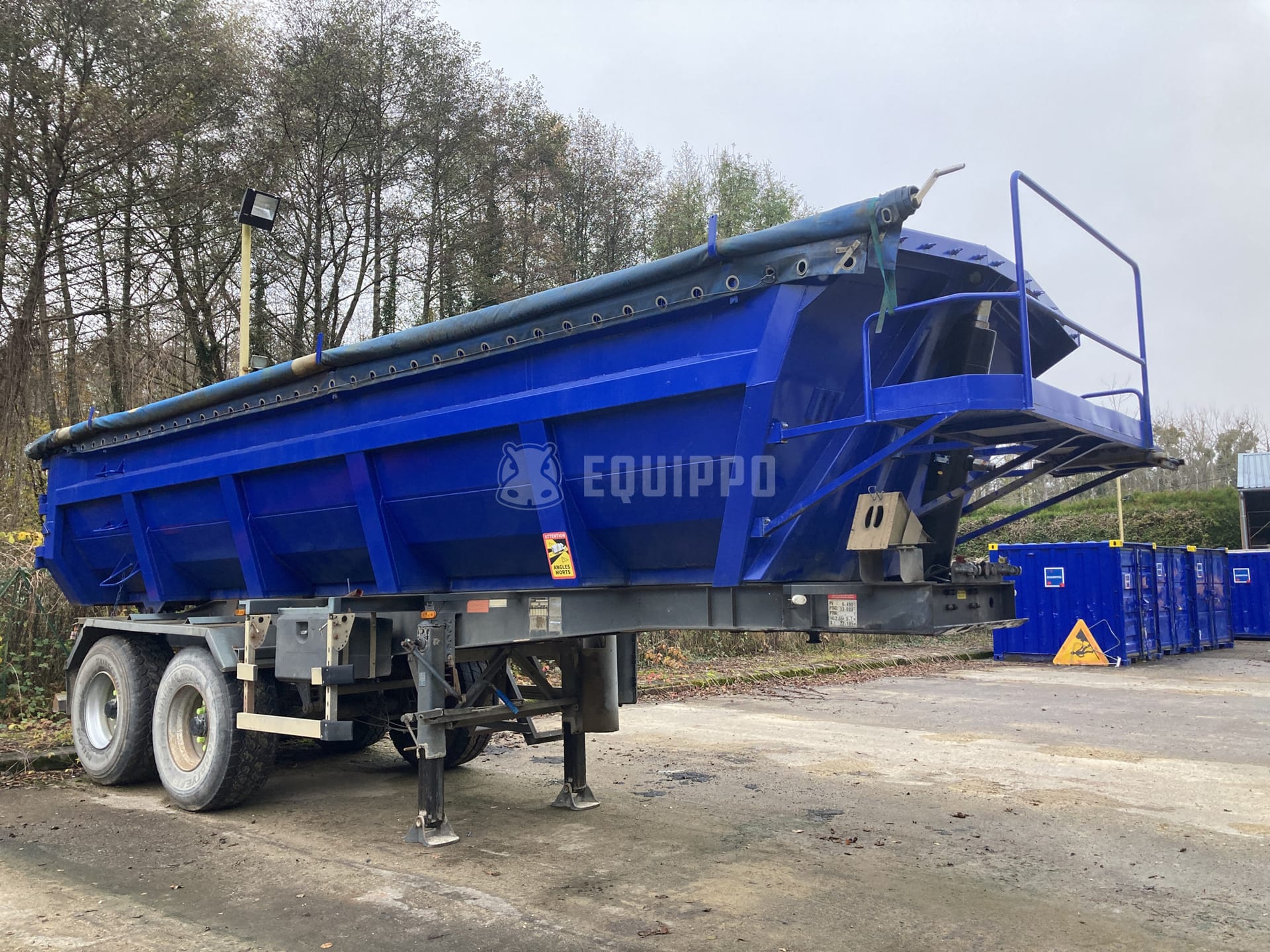 Metaco-Bob SD233 Axle Dump Trailer - - Used Semi-trailer