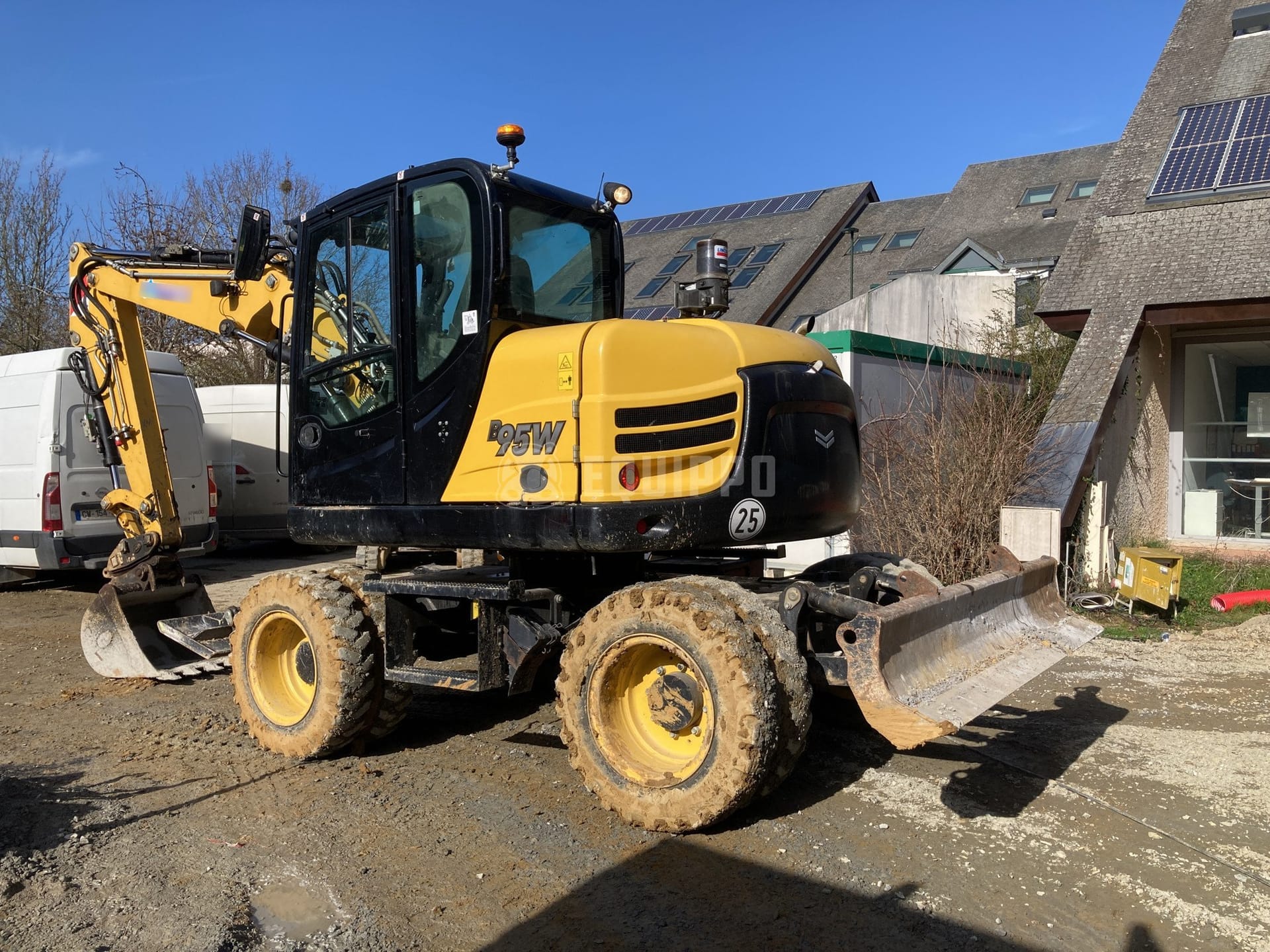 Yanmar B95W - - Used Wheeled Excavator