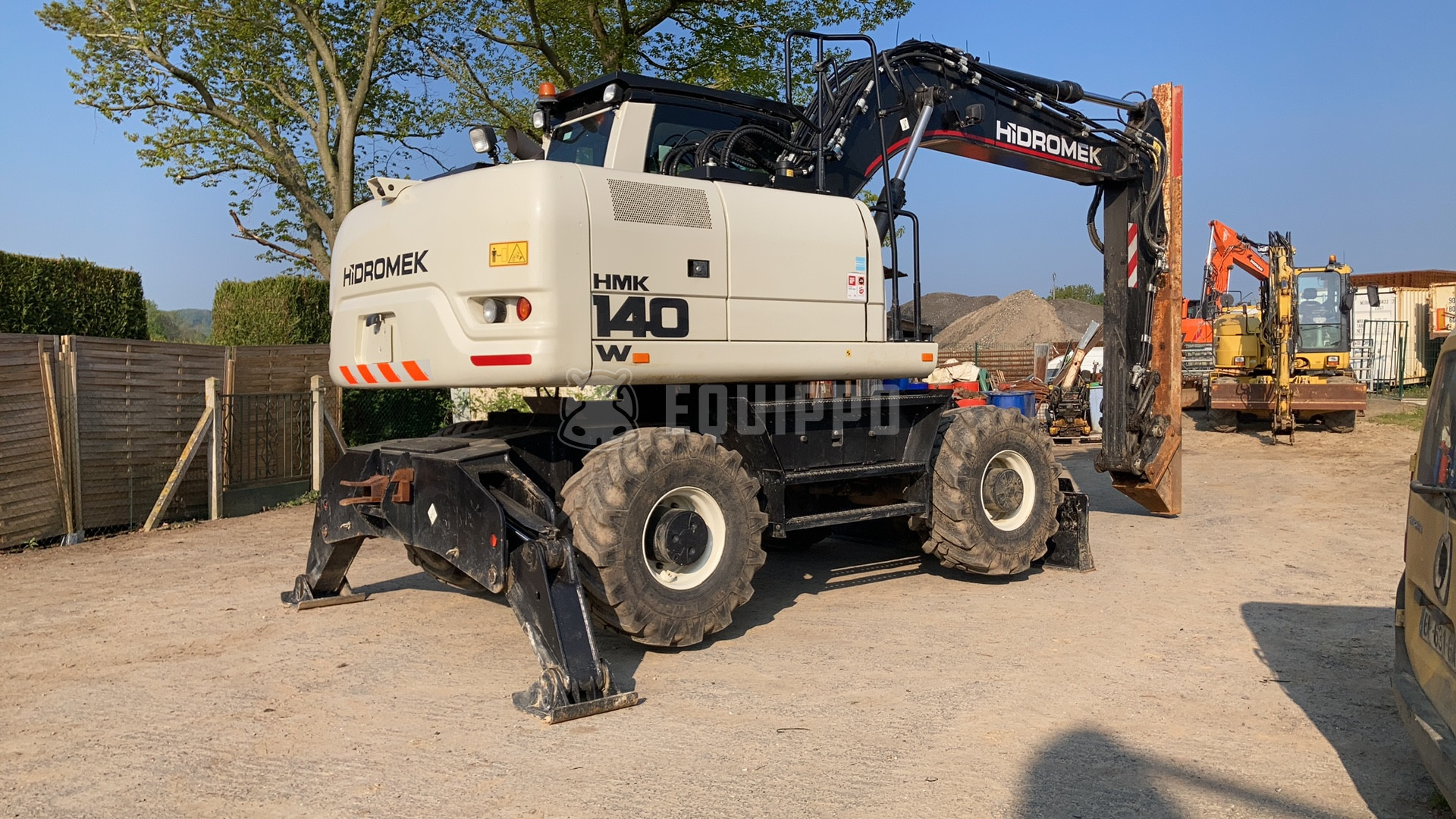 Hidromek HMK 140 W with Engcon hydr. quickcoupler - - Used Wheeled Excavator
