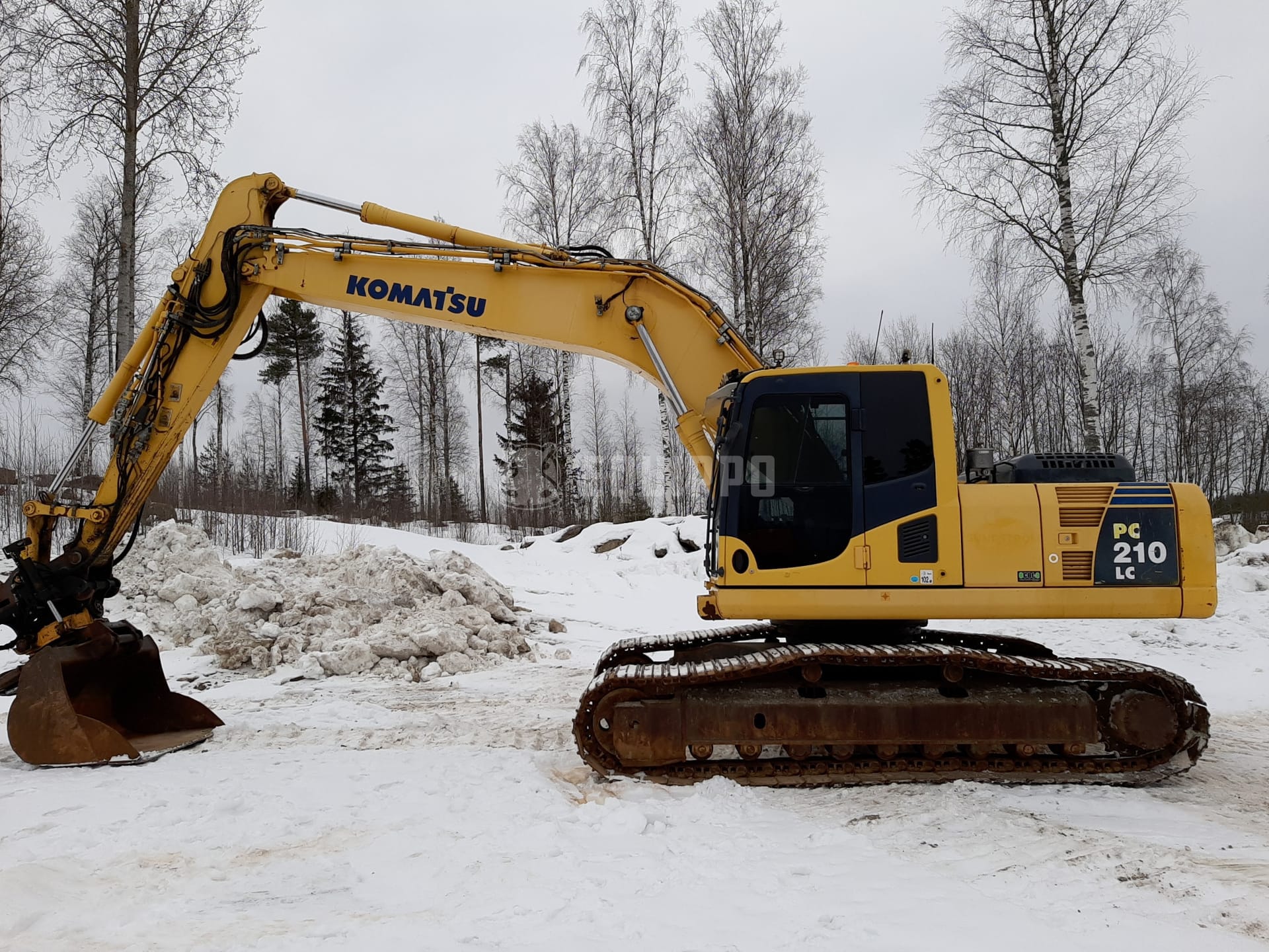 Komatsu PC210LC-8K  -  Engcon EC226 tiltrotator - - Used Tracked Excavator