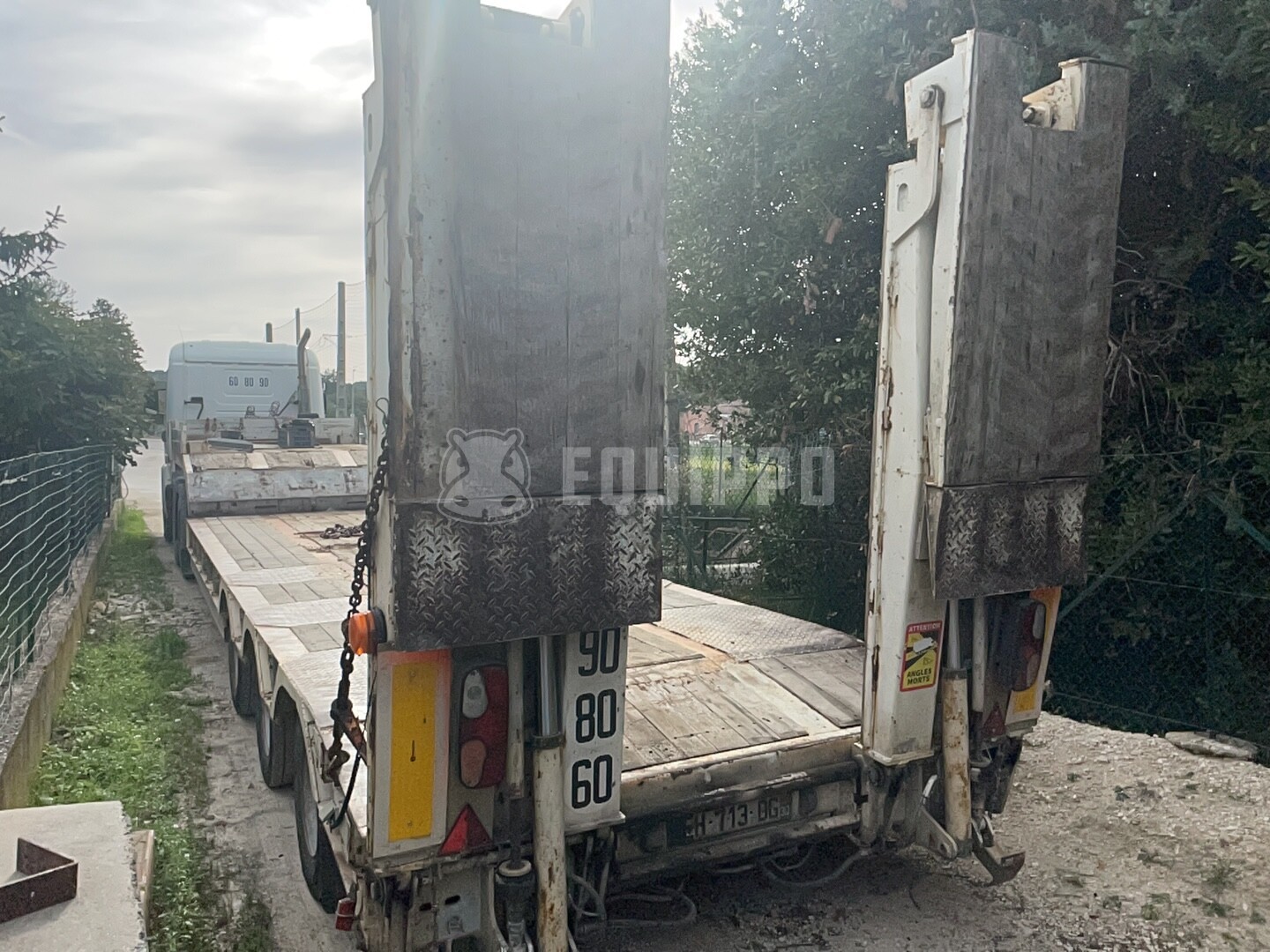 ROBUSTE KAISER PORTE ENGIN 34T - - Used Semi-trailer