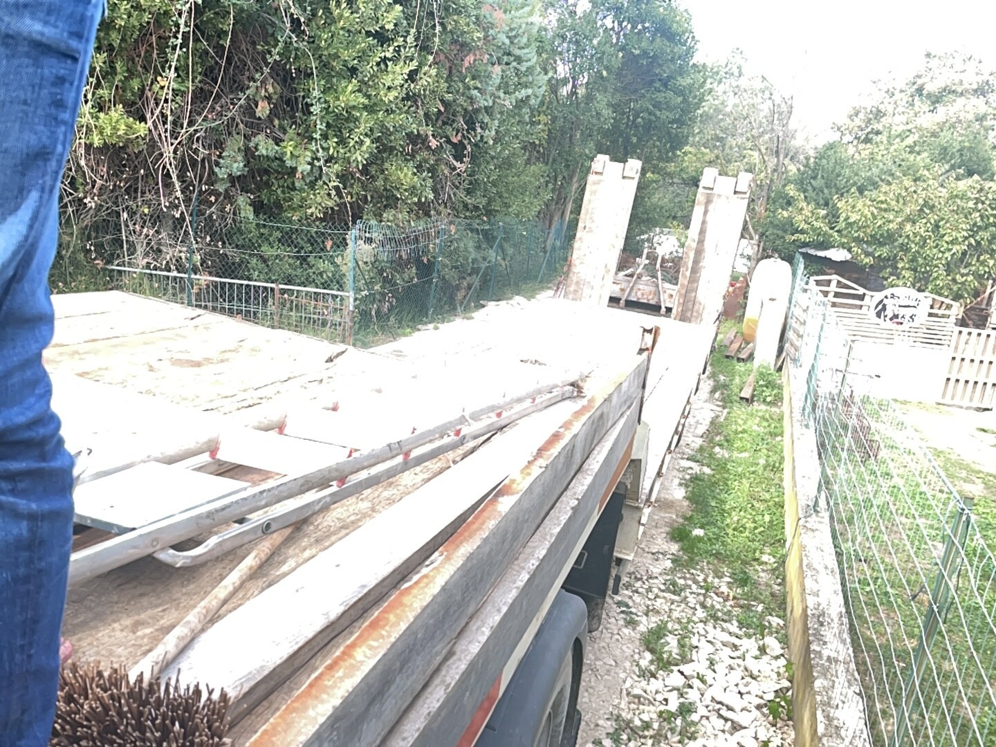 ROBUSTE KAISER PORTE ENGIN 34T - - Used Semi-trailer
