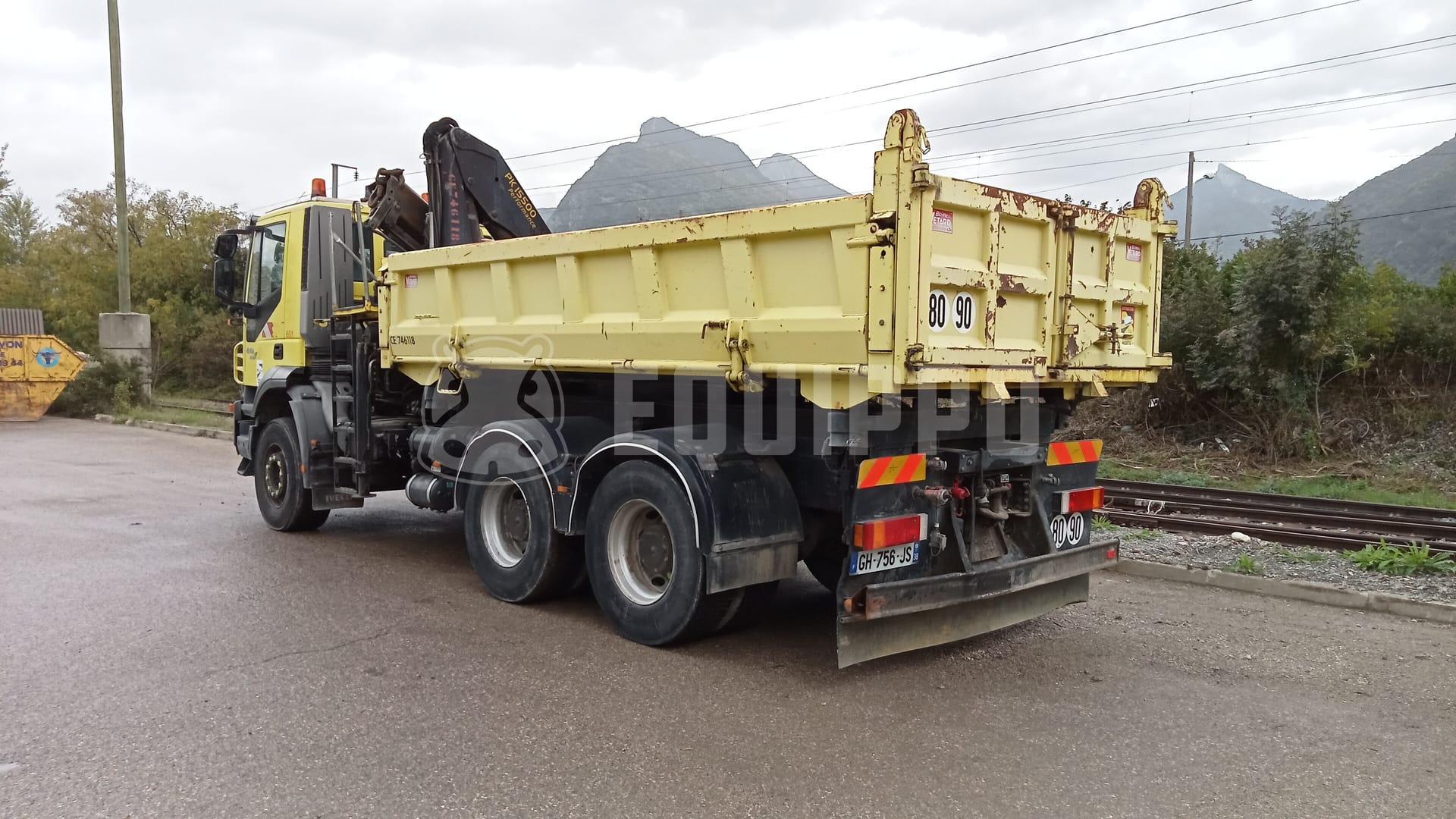 Iveco 6X4 grue tri-benne - - Used Crane Truck