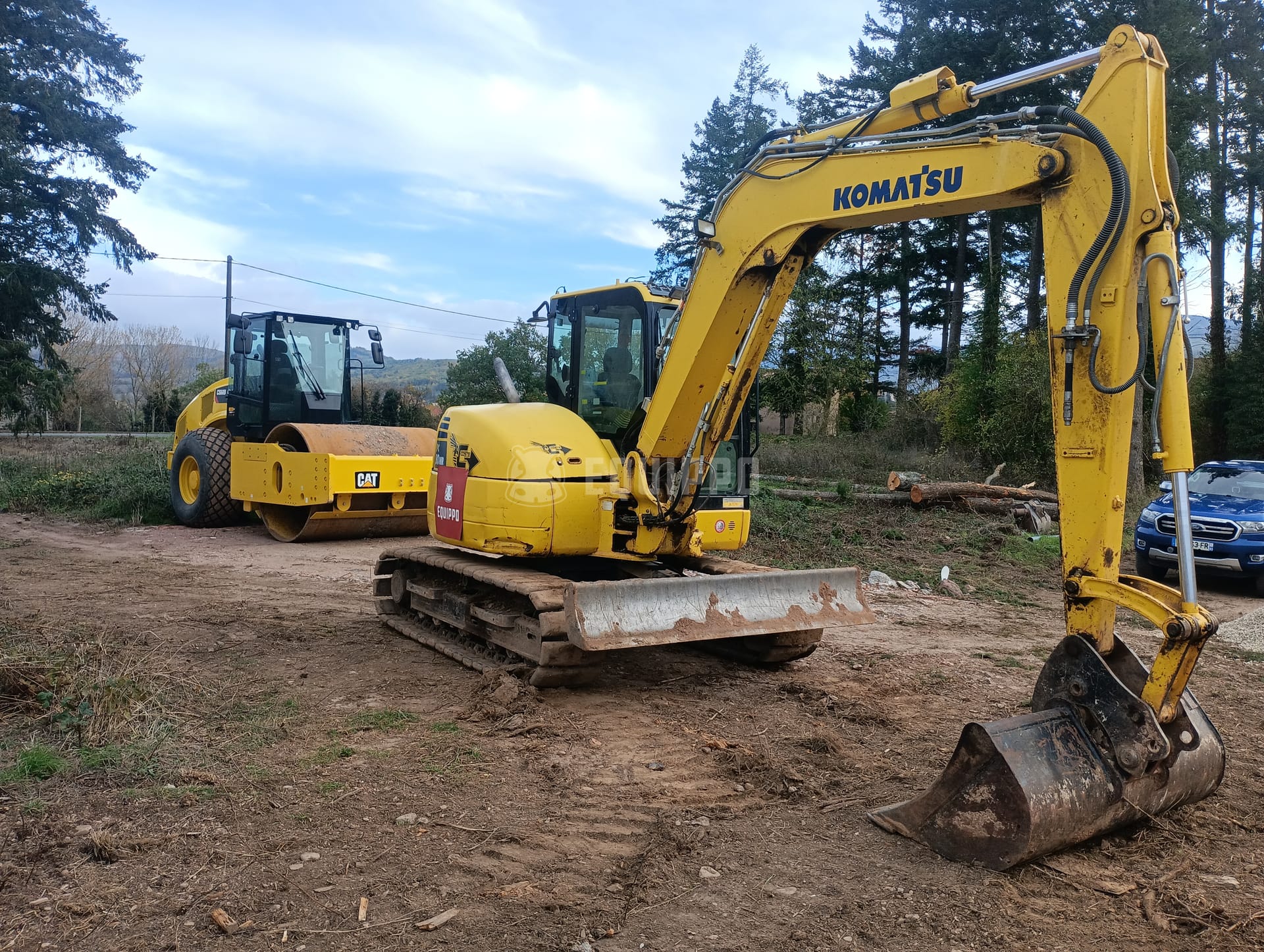 Komatsu PC80MR-3  - - Used Midi Excavator 7t - 12t