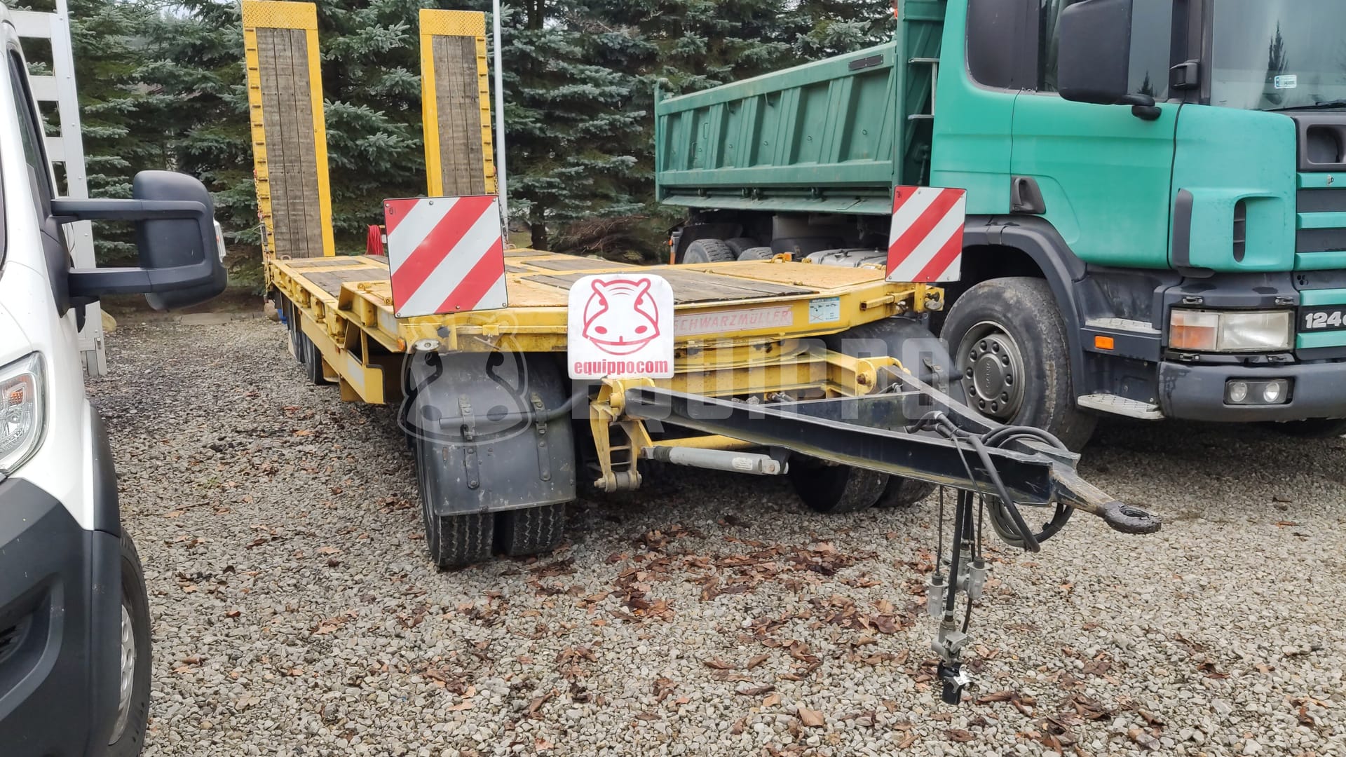 Schwarzmüller 2-axle 3-way tipper semitrailer - building site - - Semi-remorque d’Occasion