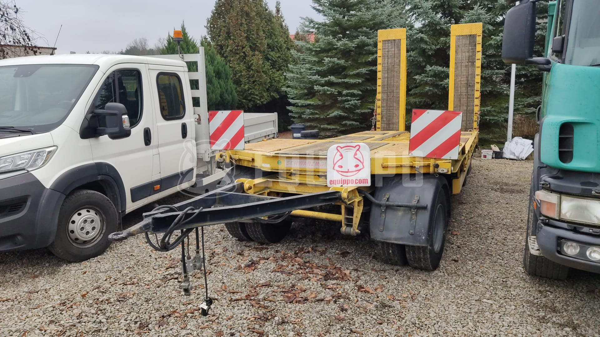 Schwarzmüller 2-axle 3-way tipper semitrailer - building site - - Semi-remorque d’Occasion