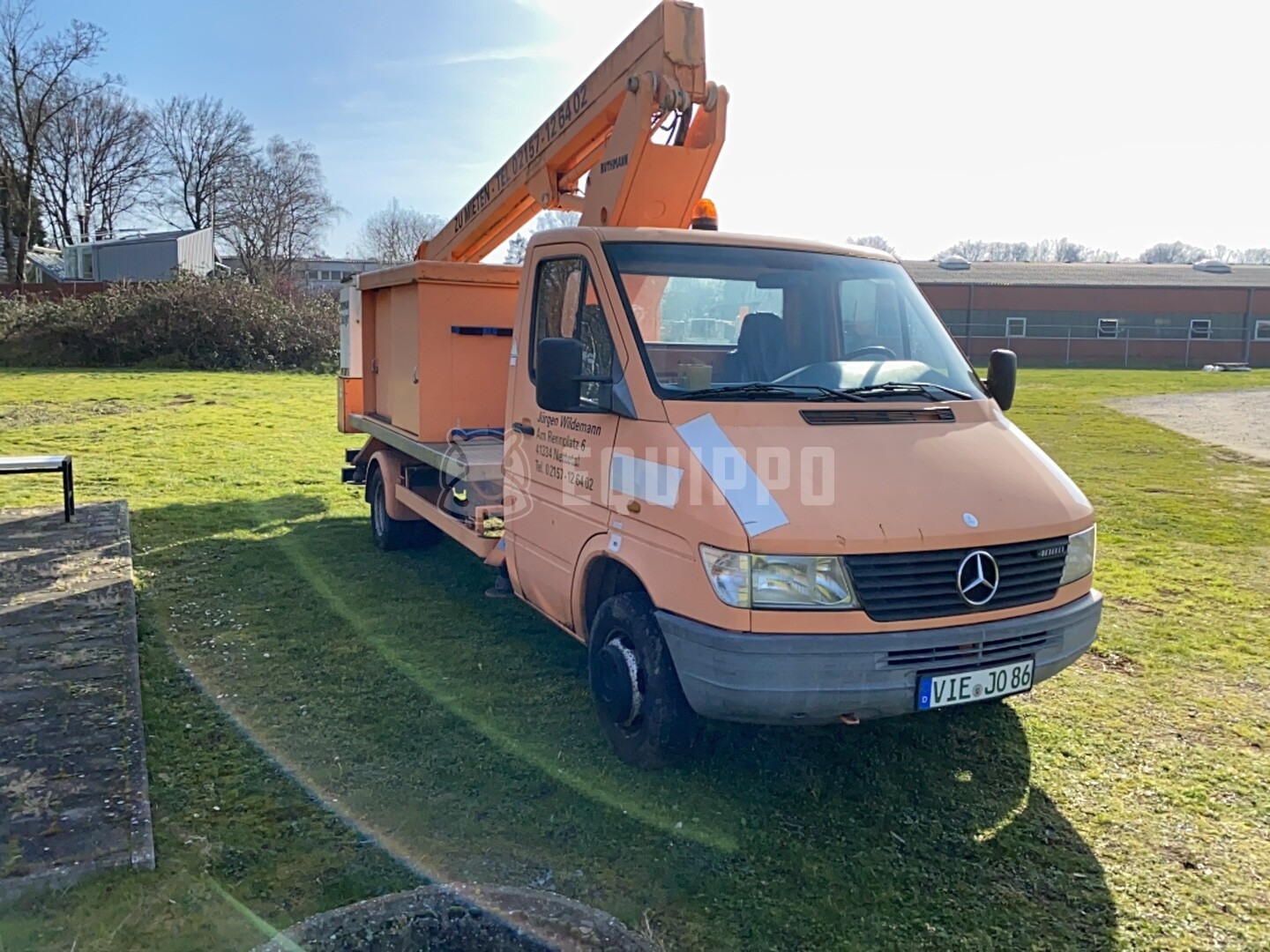 Mercedes-Benz 408D w/Ruthman TL180 boom - - Used Truck-Mounted Boom Lift