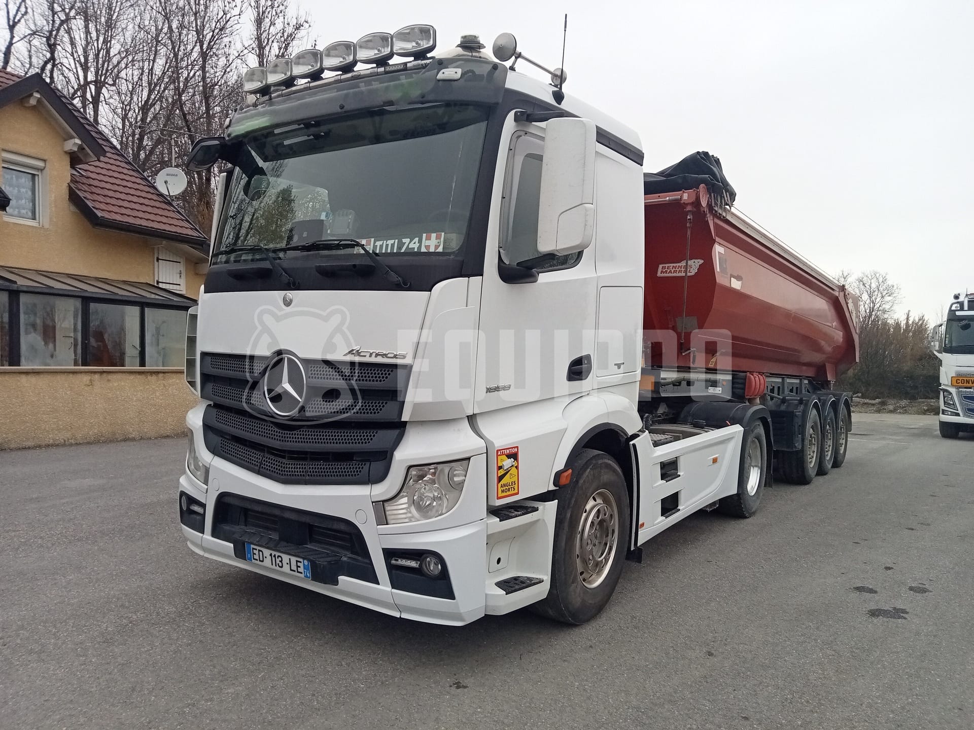 Mercedes-Benz Actros 1858 LS 4x2 Tractor unit with trailer - - Used Tipper Truck