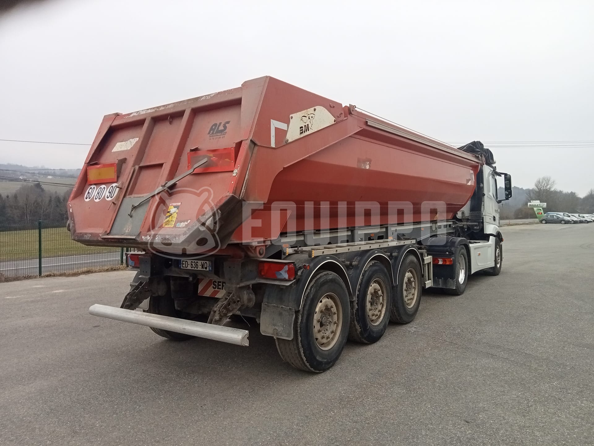 Mercedes-Benz Actros 1858 LS 4x2 Tractor unit with trailer - - Used Tipper Truck