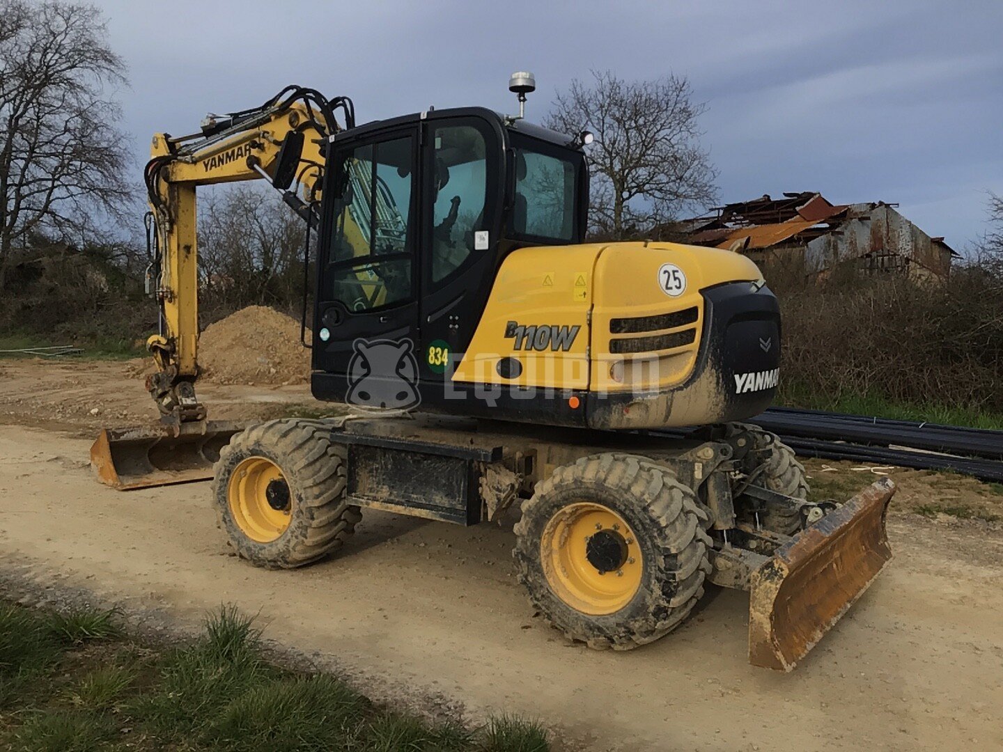 Yanmar B110W (under constructor's guarantee) - - Used Wheeled Excavator
