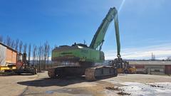 Sennebogen 850R con garra hidráulica rotativa - Right Back - Excavadora de Manutención Usada