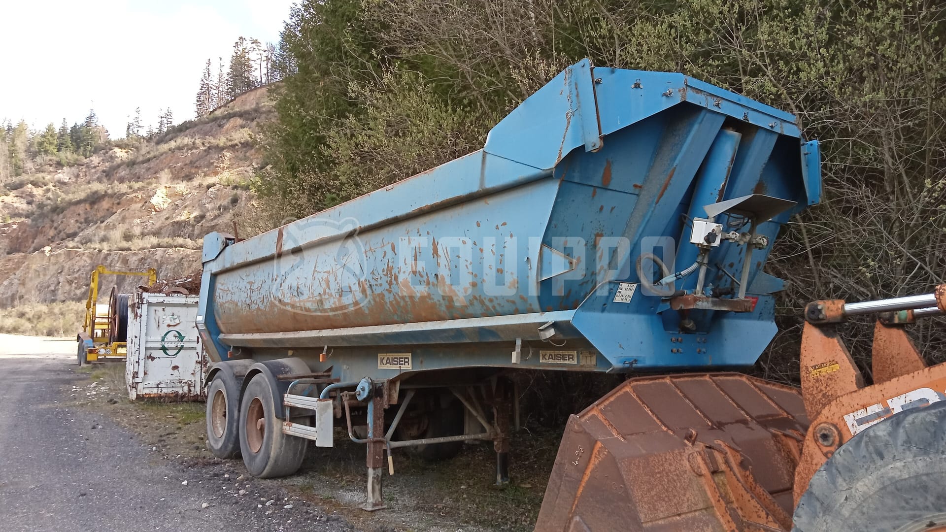 ROBUSTE KAISER 2 axle - - Used Tipper Semi-trailer
