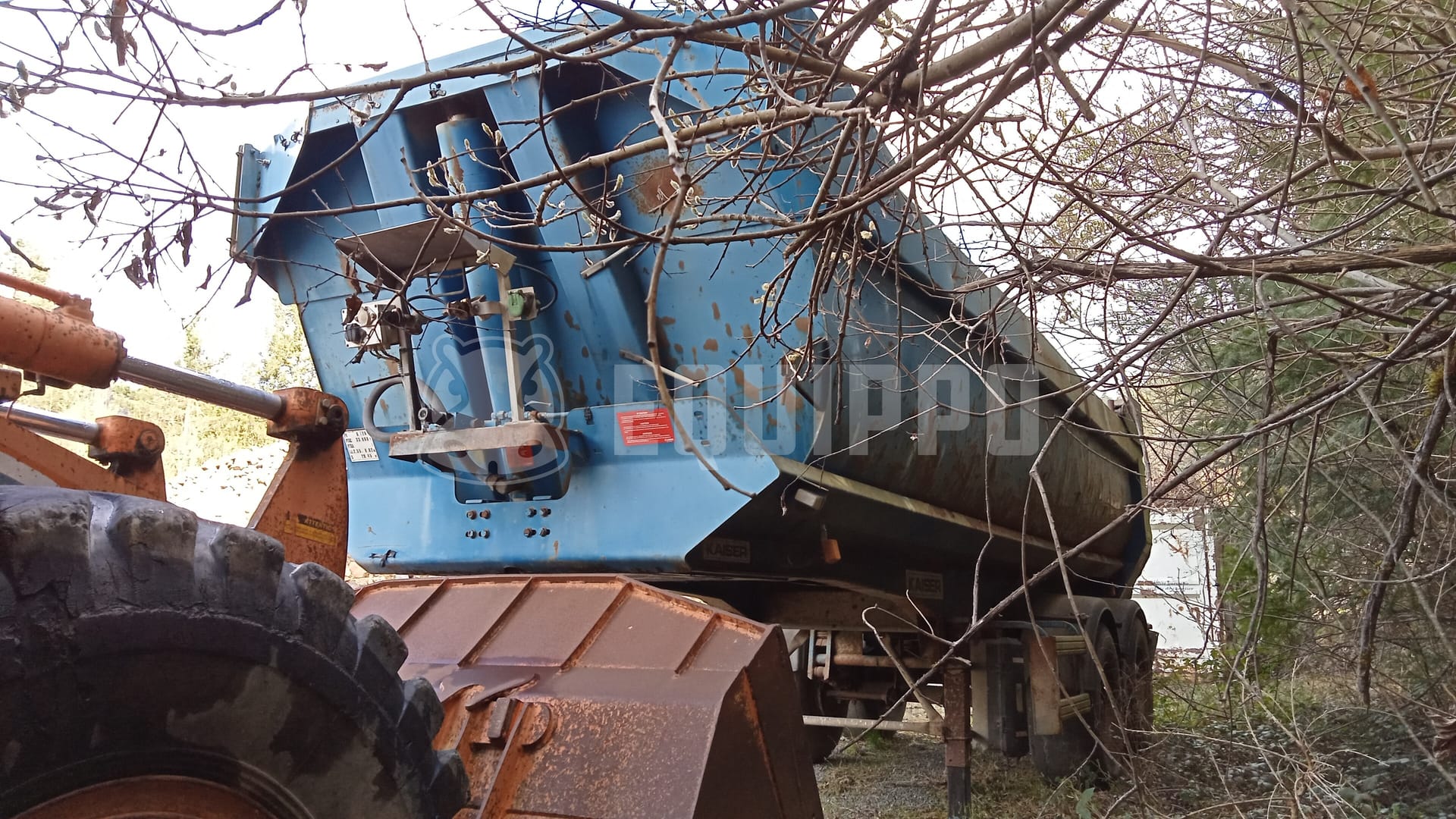 ROBUSTE KAISER 2 axle - - Used Tipper Semi-trailer
