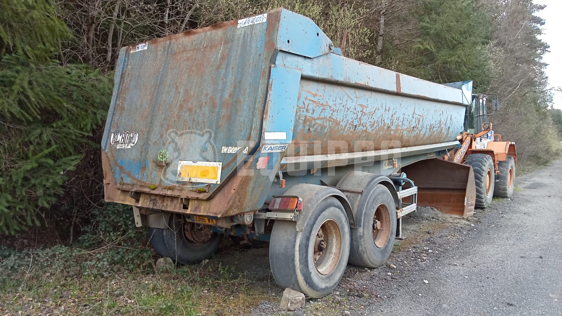 ROBUSTE KAISER 2 axle - - Used Tipper Semi-trailer