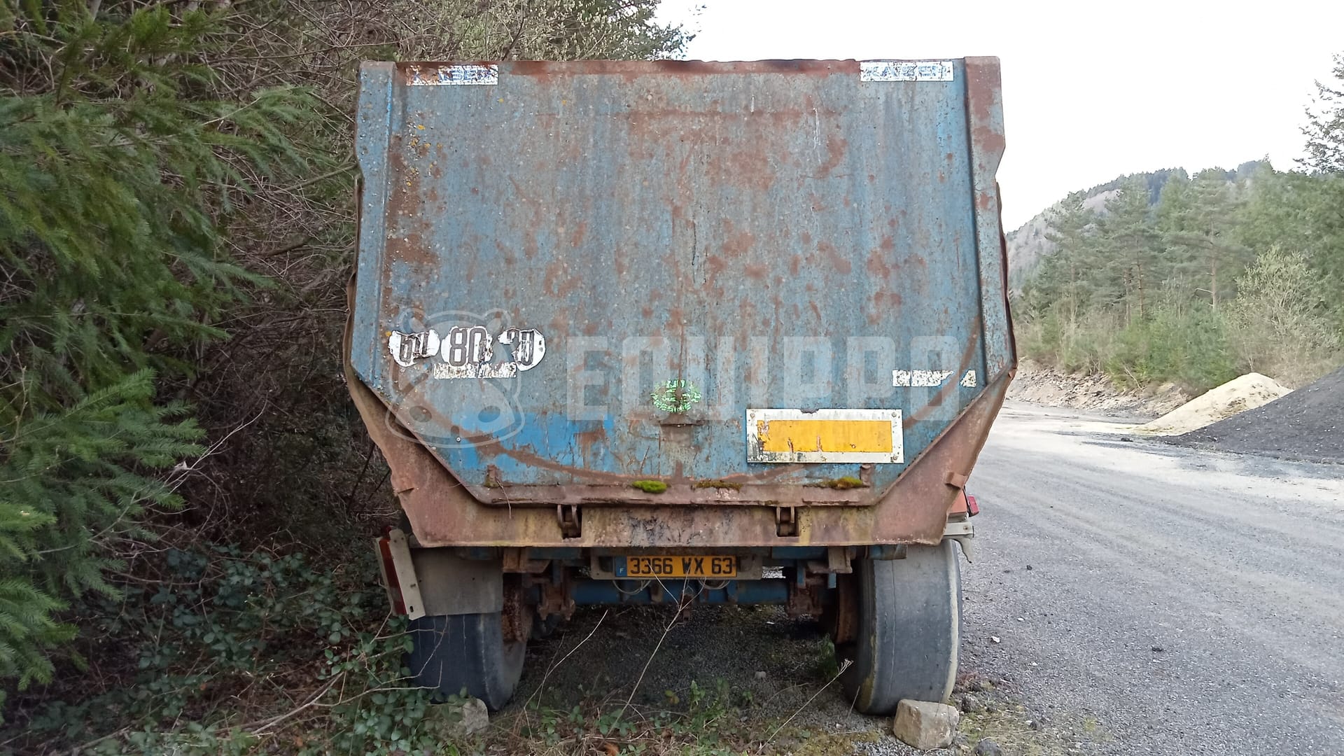 ROBUSTE KAISER 2 axle - - Used Tipper Semi-trailer