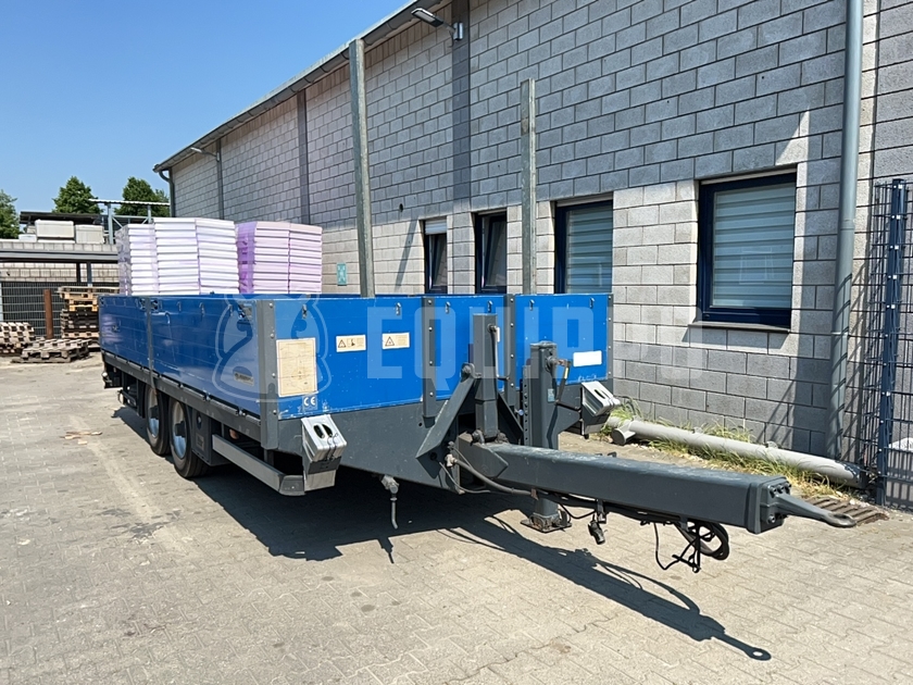 Fortuna T 100 10 Ton Equipment Trailer - - Used Semi-trailer