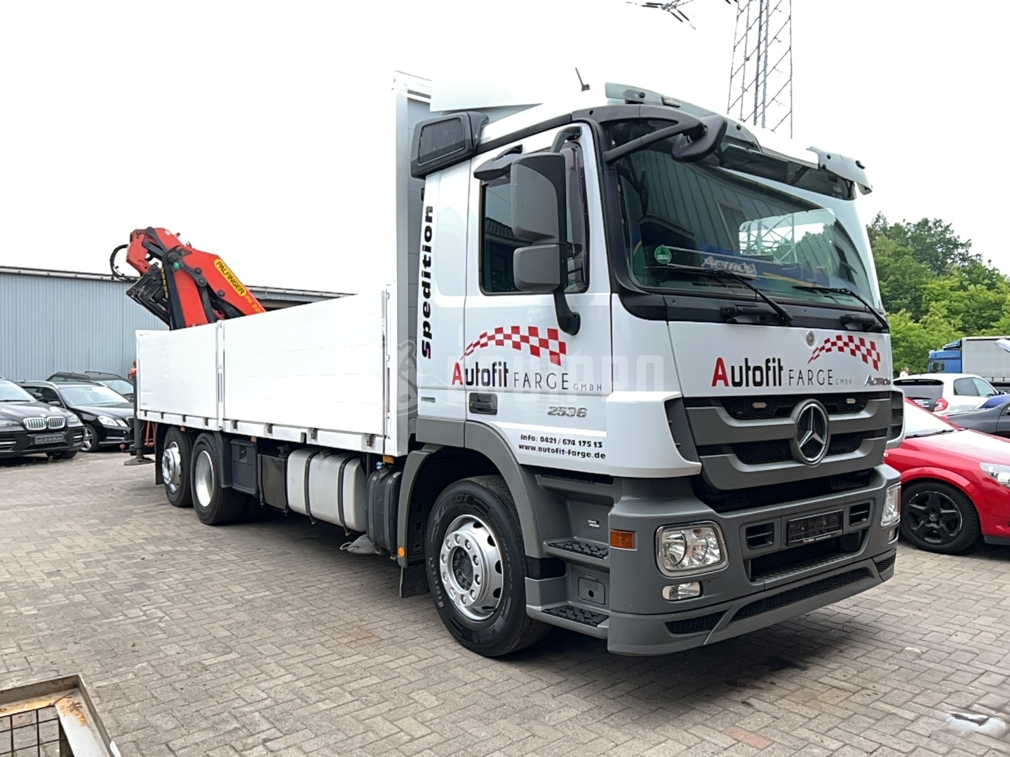 Mercedes-Benz Actros 2536 L with Palfinger PK22002EH-C crane - - Used Tractor Unit with Crane