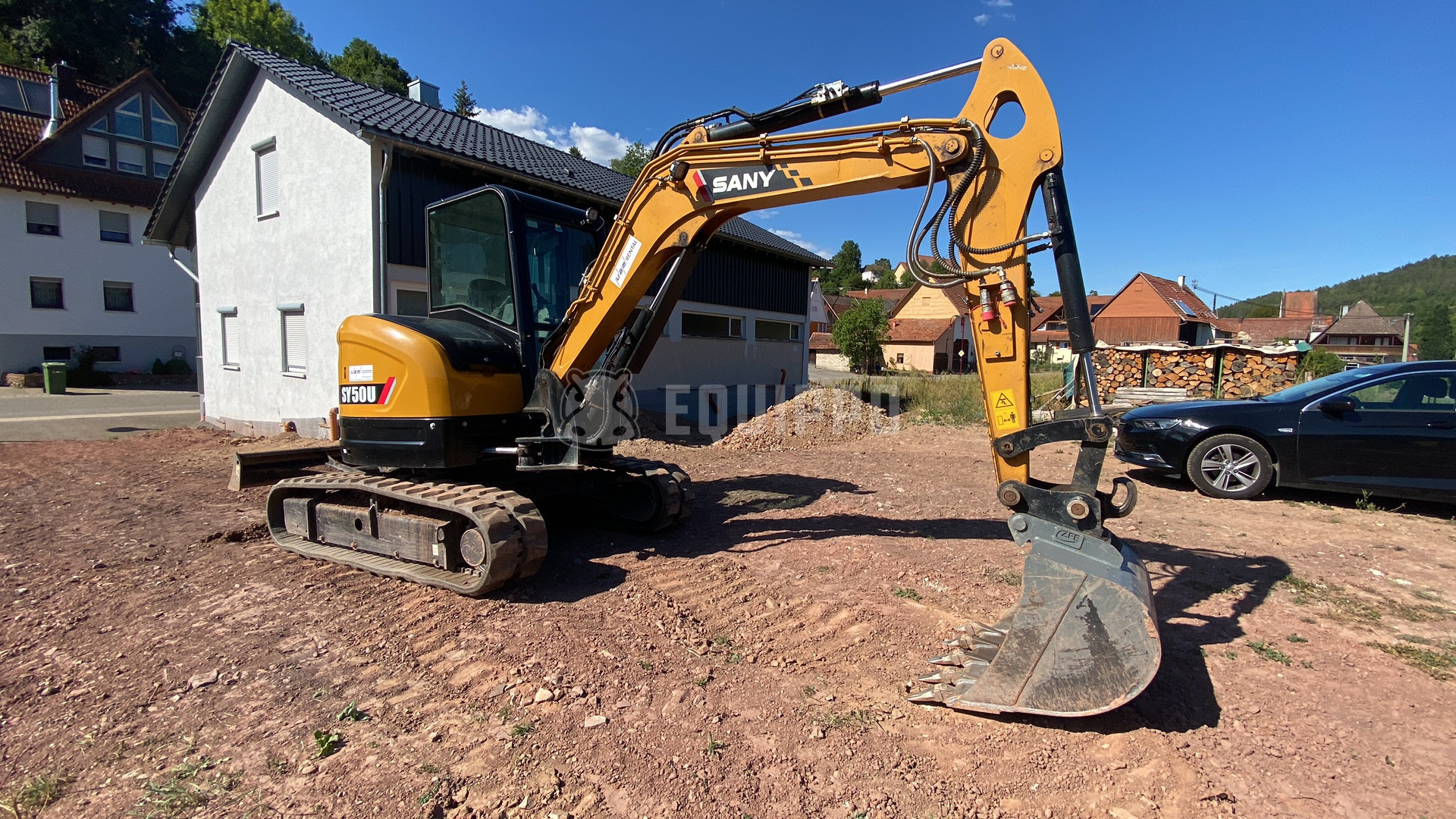 Sany SY50 U with 3 buckets - - Used Mini Excavator < 7t