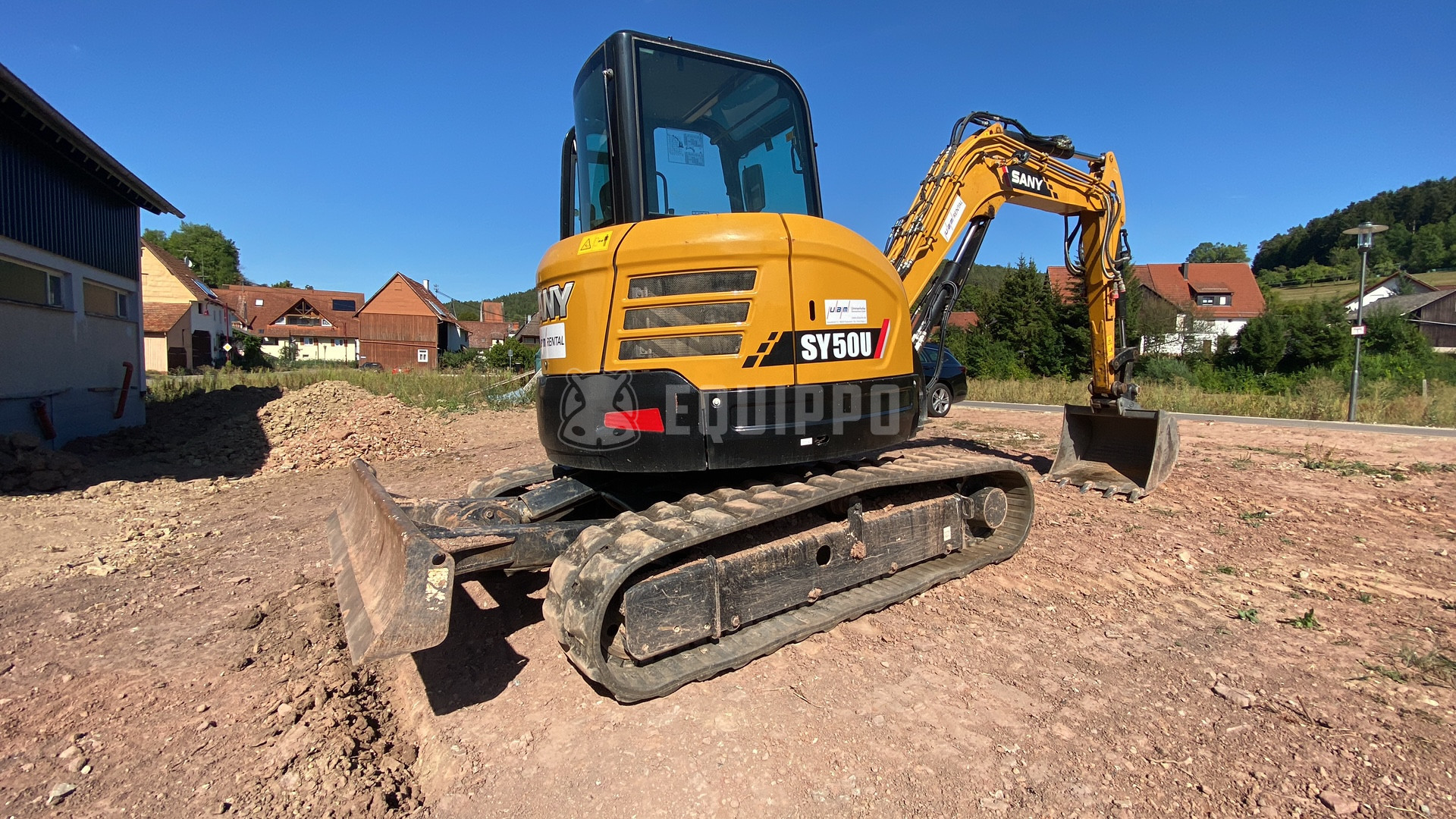 Sany SY50 U with 3 buckets - - Used Mini Excavator < 7t