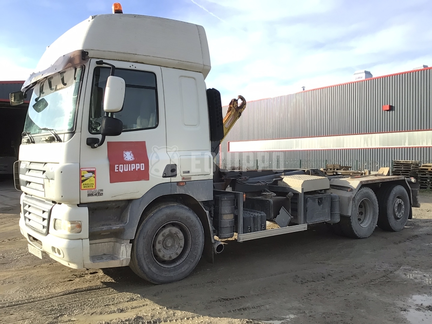 DAF CF 85.410 sleepercab and hook-arm system - - Used Tipper Truck