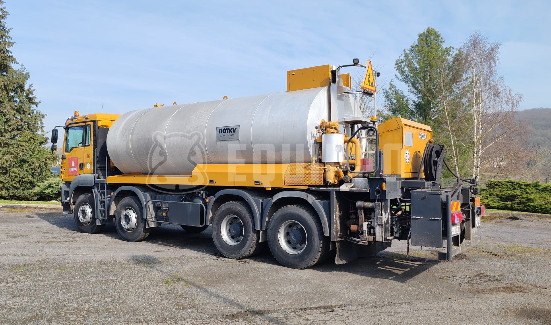 MAN TGA 35.430 8x4 BL with Acmar bitumen sprayer - - Used Asphalt Sprayer