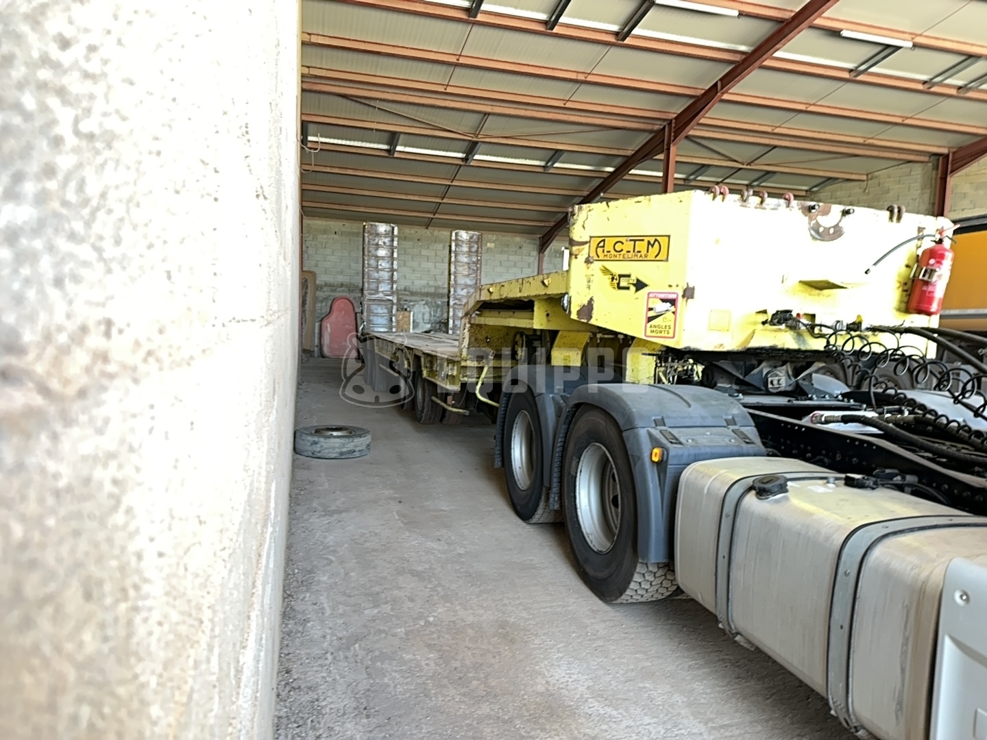 ACTM S70-15 4-axles & hydraulic ramps - - Used Low Bed Semi-trailer
