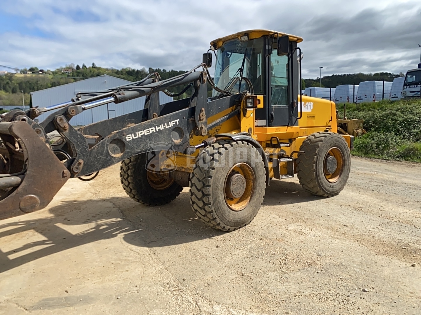 JCB 416 HT with super hi-lift mast and high-tip bucket - - Used Wheel Loader