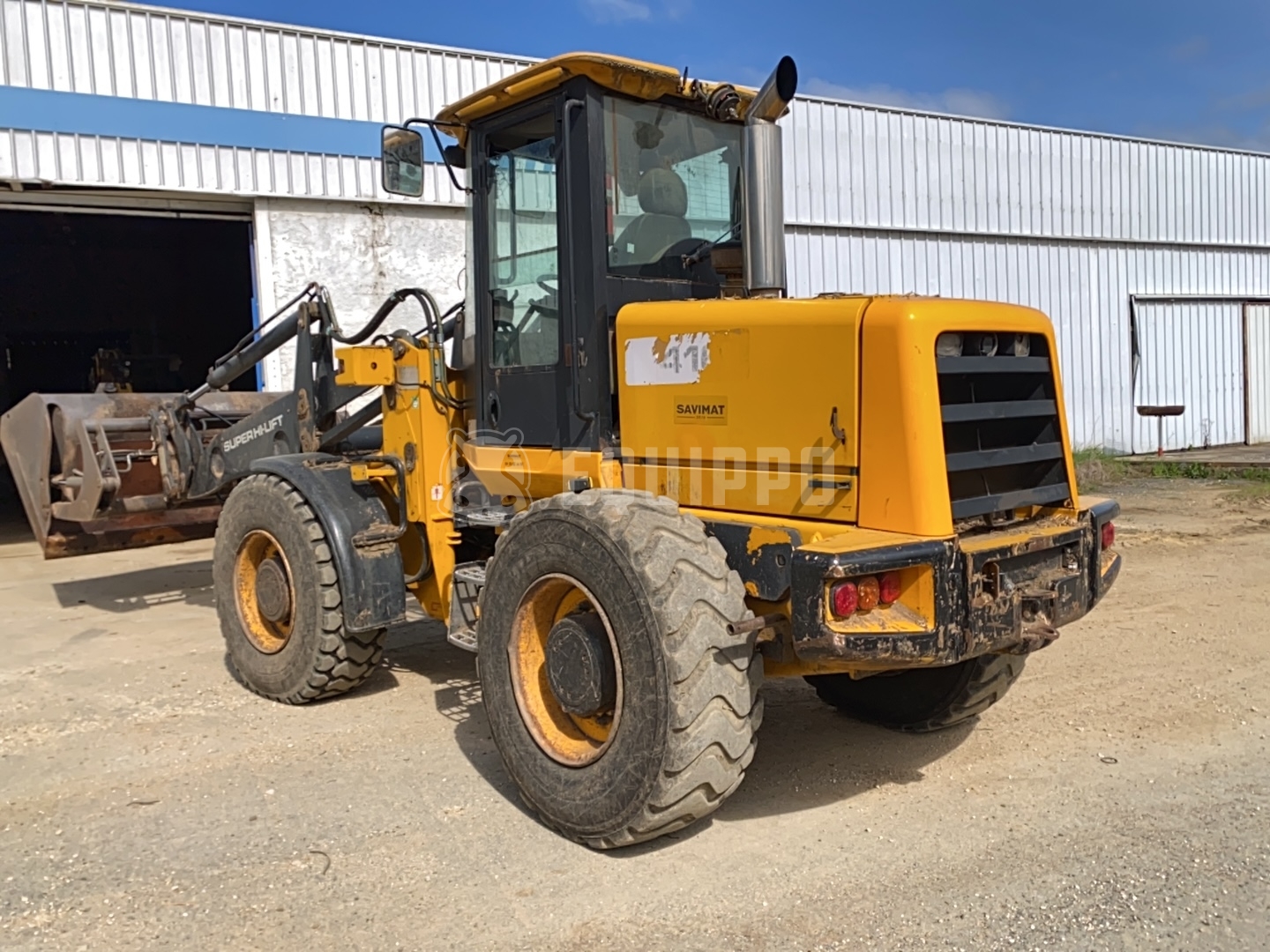 JCB 416 HT with super hi-lift mast and high-tip bucket - - Used Wheel Loader