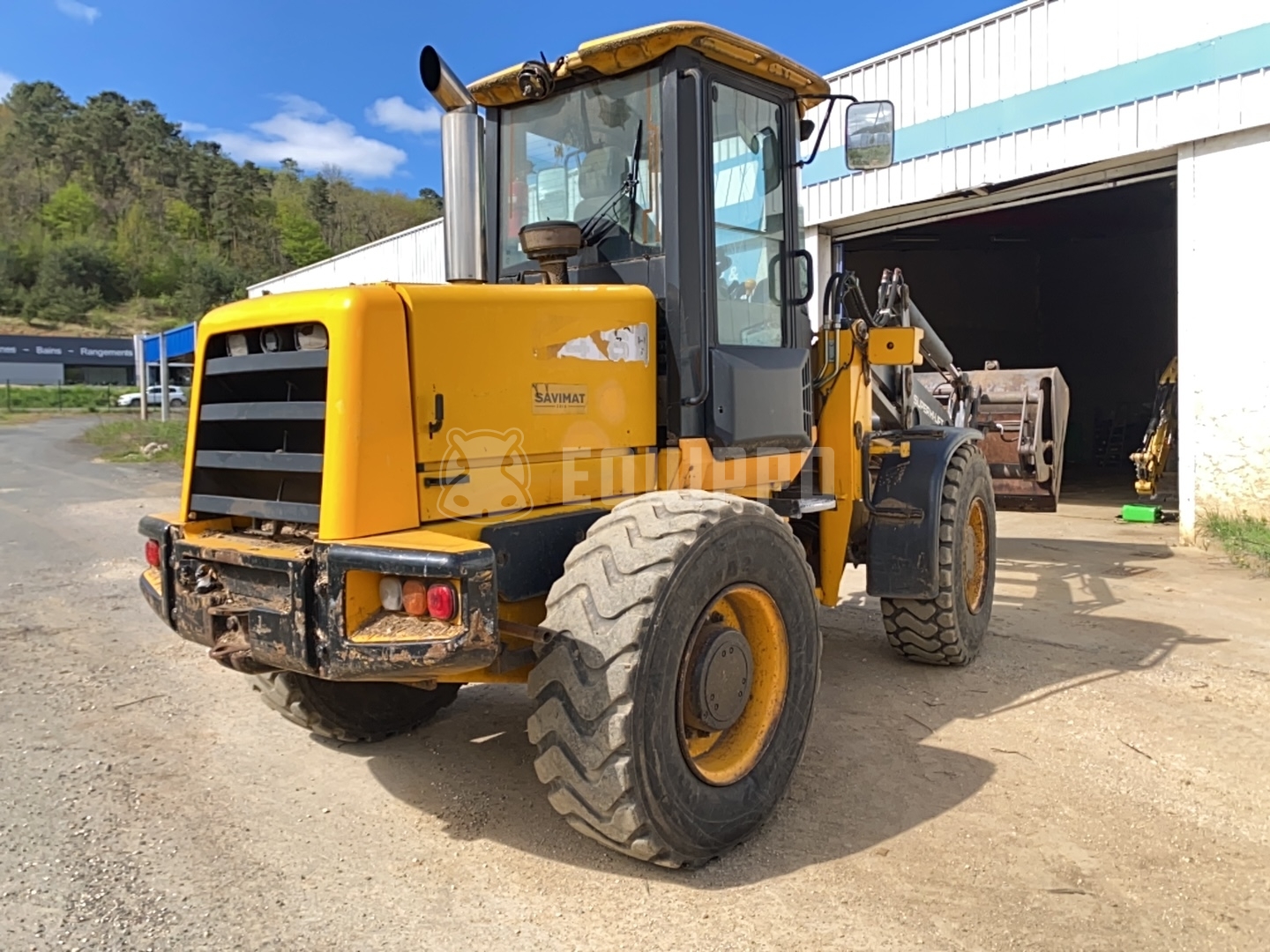 JCB 416 HT with super hi-lift mast and high-tip bucket - - Used Wheel Loader