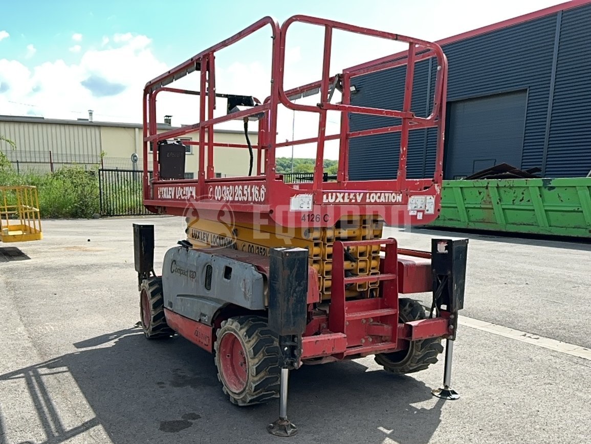 Haulotte Compact 12 Dx (12,06 meters) - - Used Scissor Lift