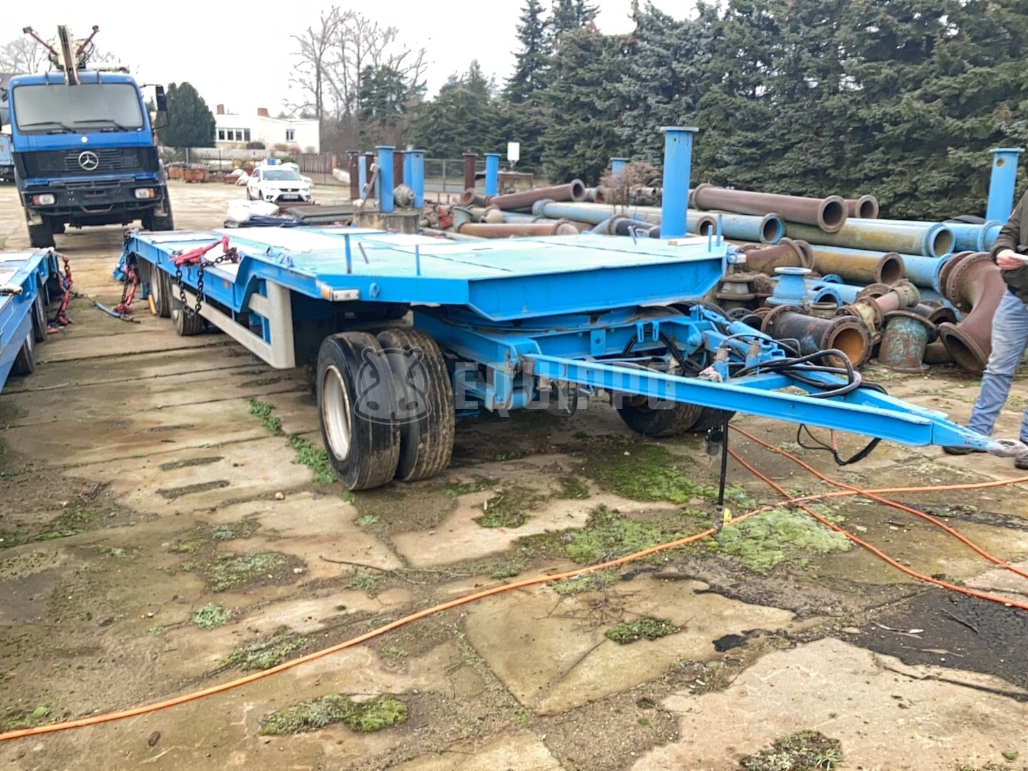 Langendorf Typ 18/100-3 refurbished in 2014 - - Used Low Bed Semi-trailer