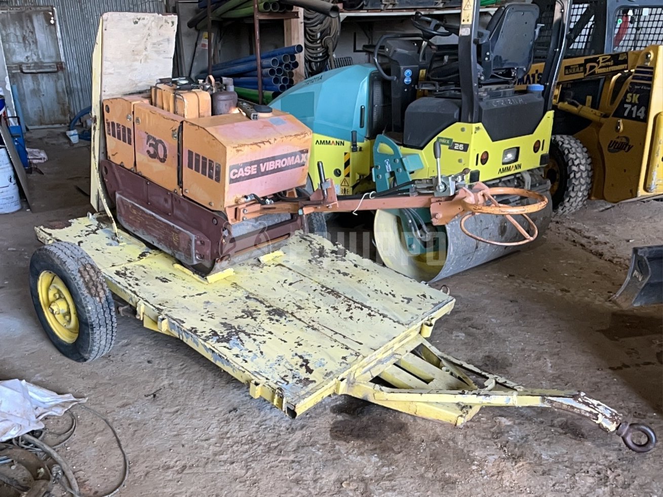 Vibromax W50 met aanhangwagen - - Gebruikte Tandemtrilwals