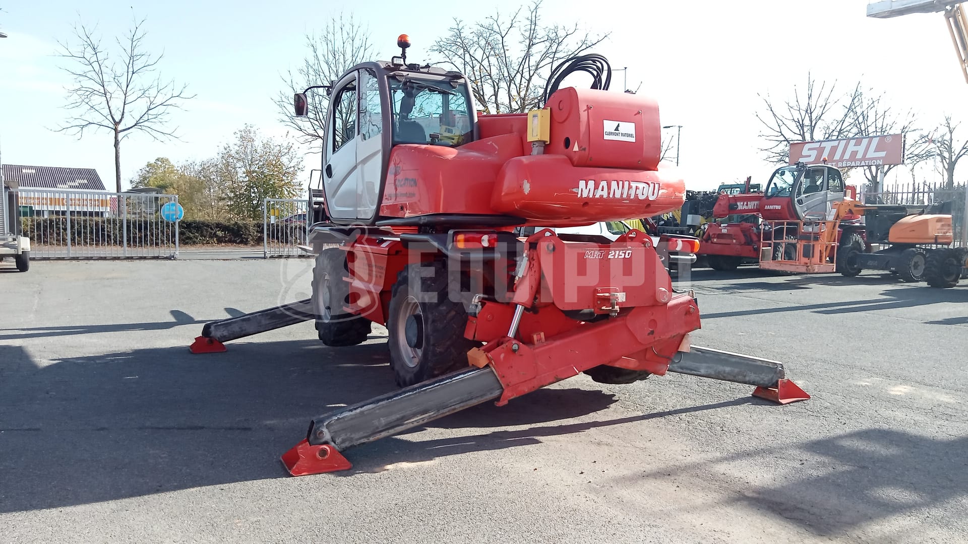 Manitou Mrt 2150 with a basket, winch and forks - - Used Telescopic Forklift