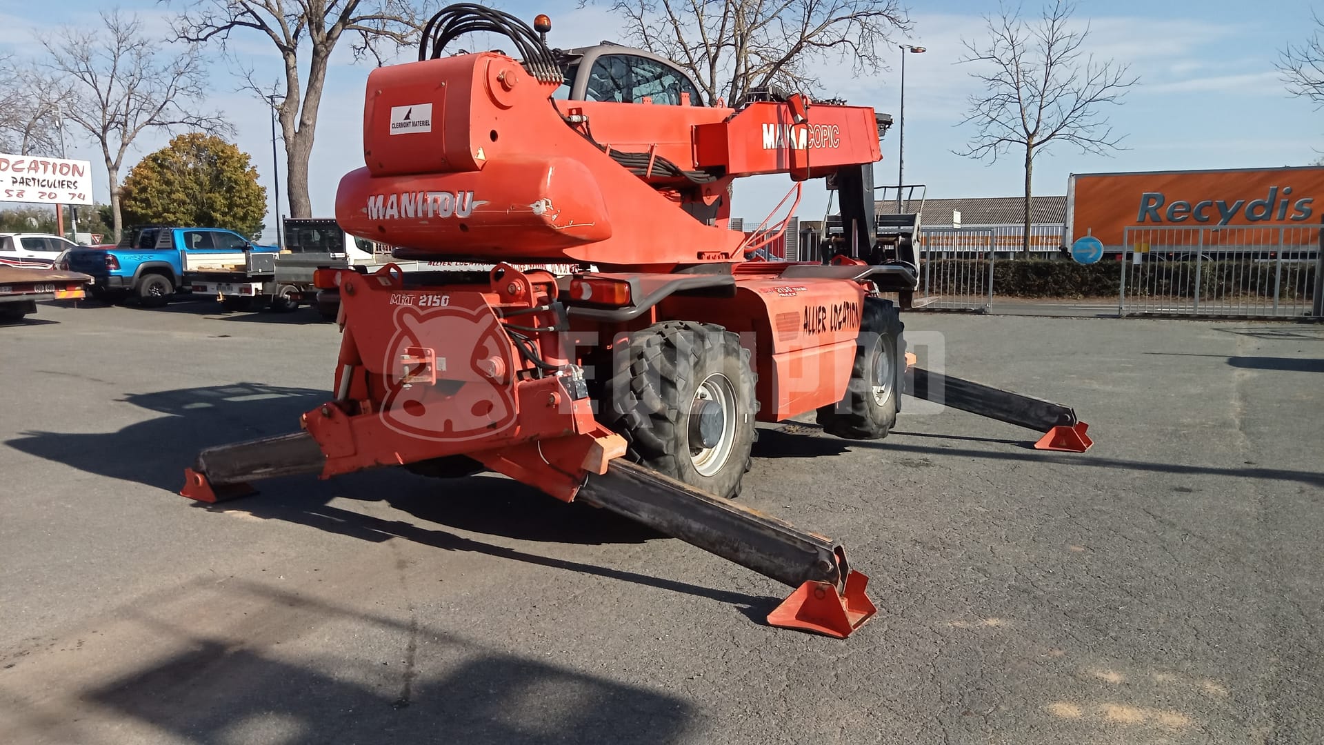 Manitou Mrt 2150 with a basket, winch and forks - - Used Telescopic Forklift