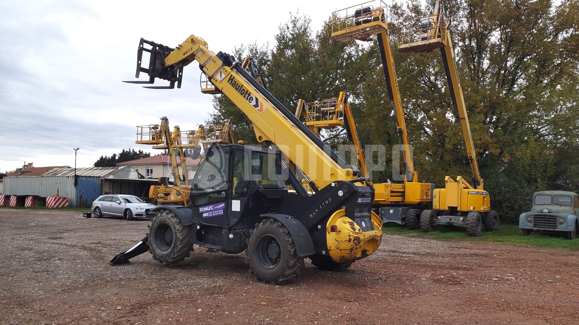 Haulotte HTL4017 (16,7m) with forks (similar to Manitou 1740) - - Used Telescopic Forklift
