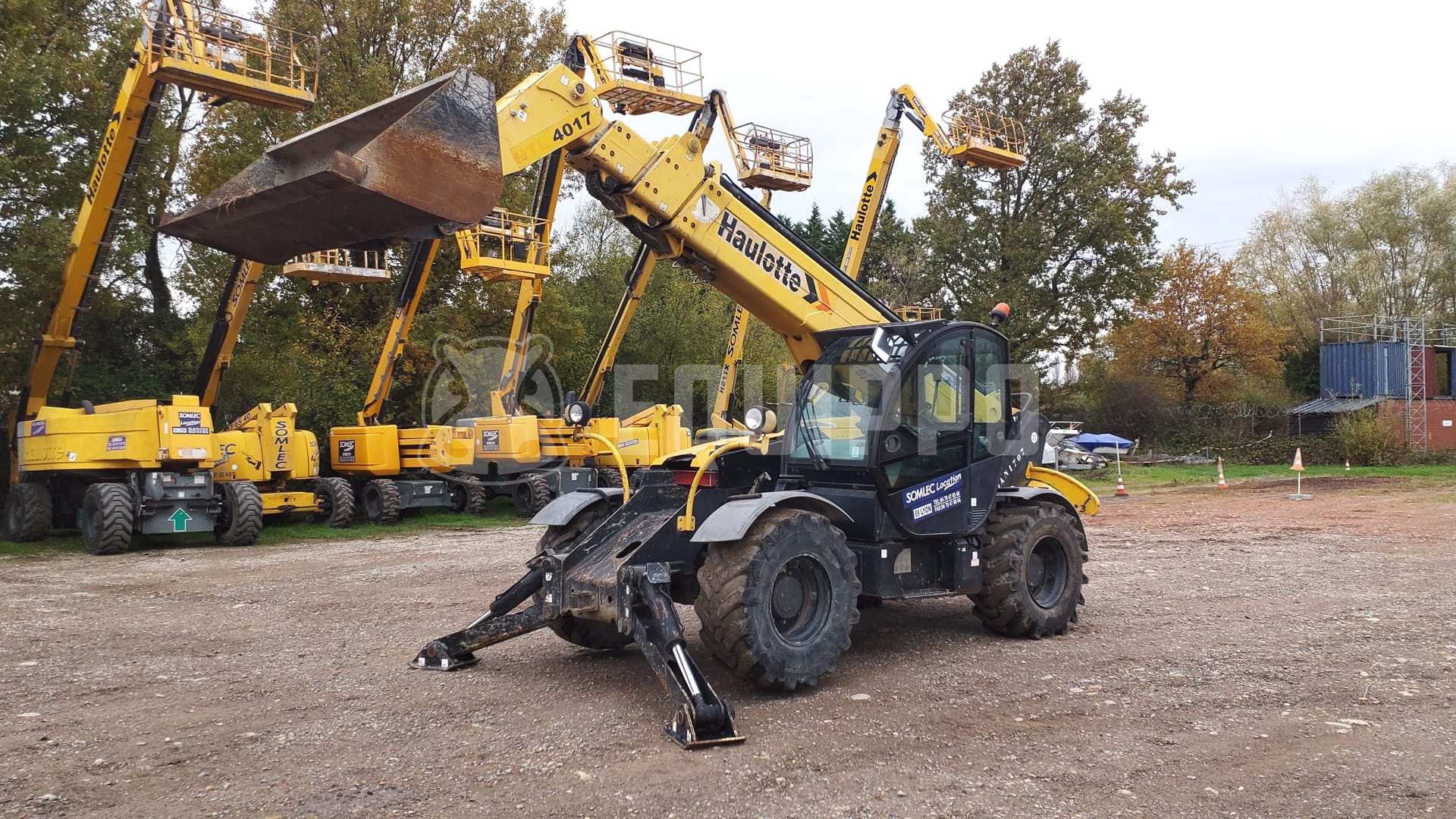 Haulotte HTL4017 with bucket and forks (16.7 meters) - - Used Telescopic Forklift