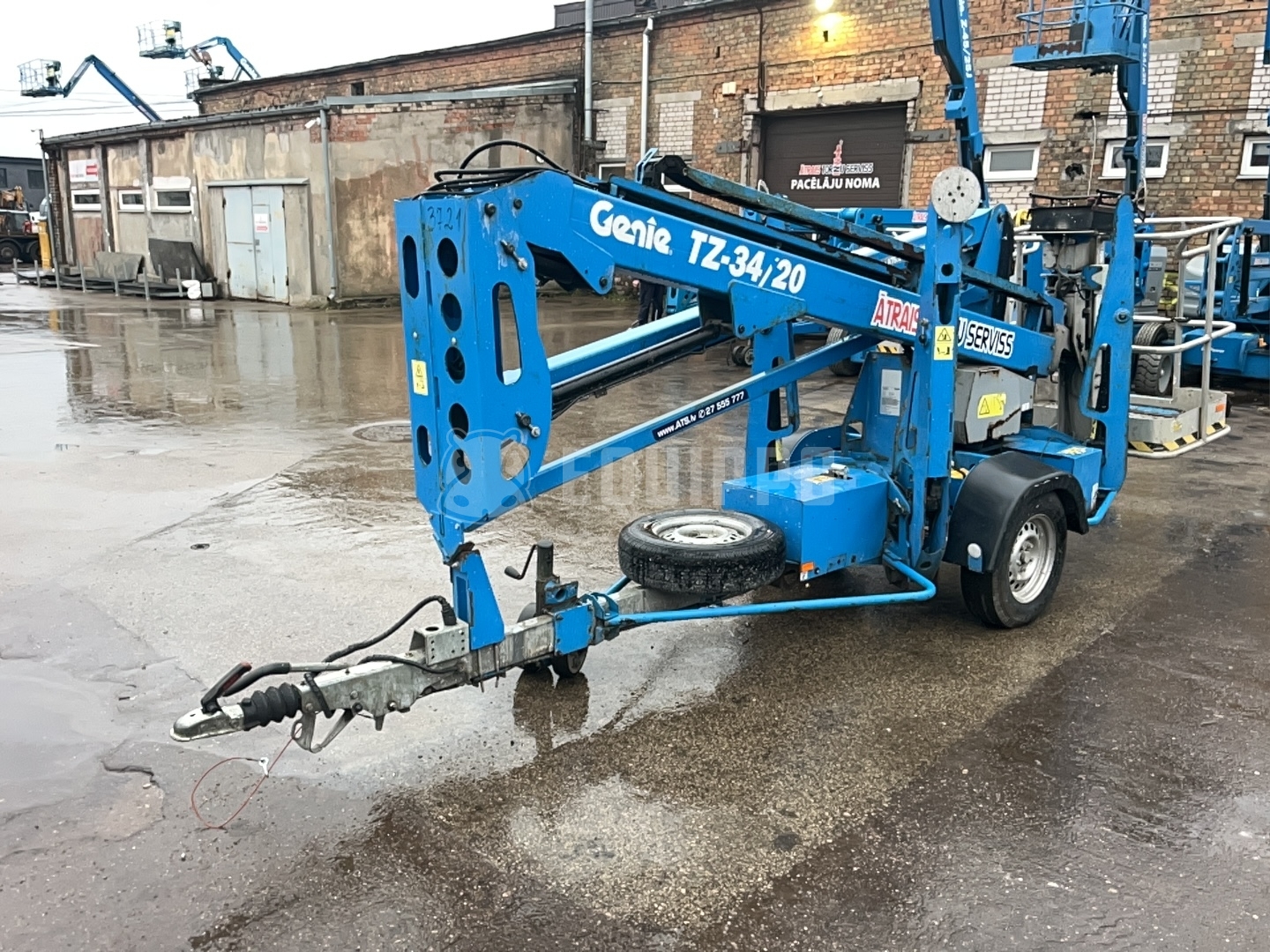 Genie TZ34 (12m) - - Gebrauchte Trailer-Mounted Boom Lift