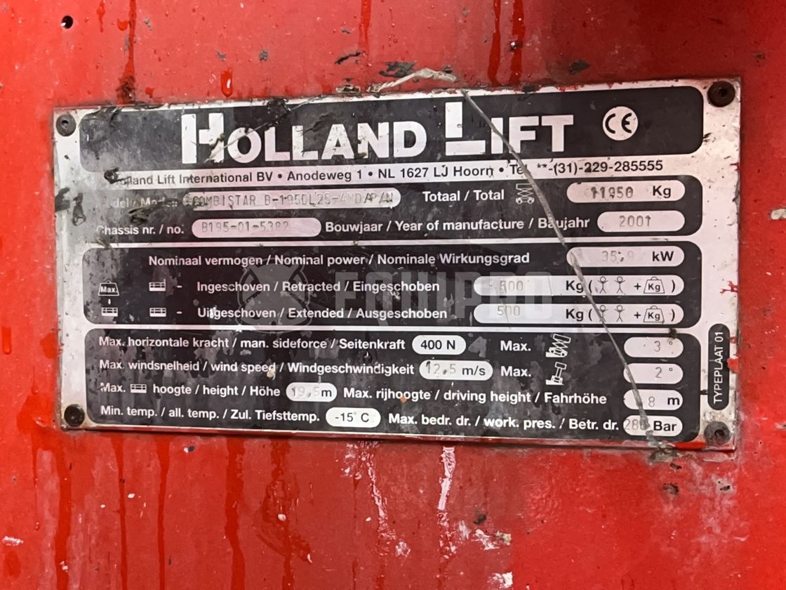 2001 Holland Lift Combistar B195-DL25-44323110