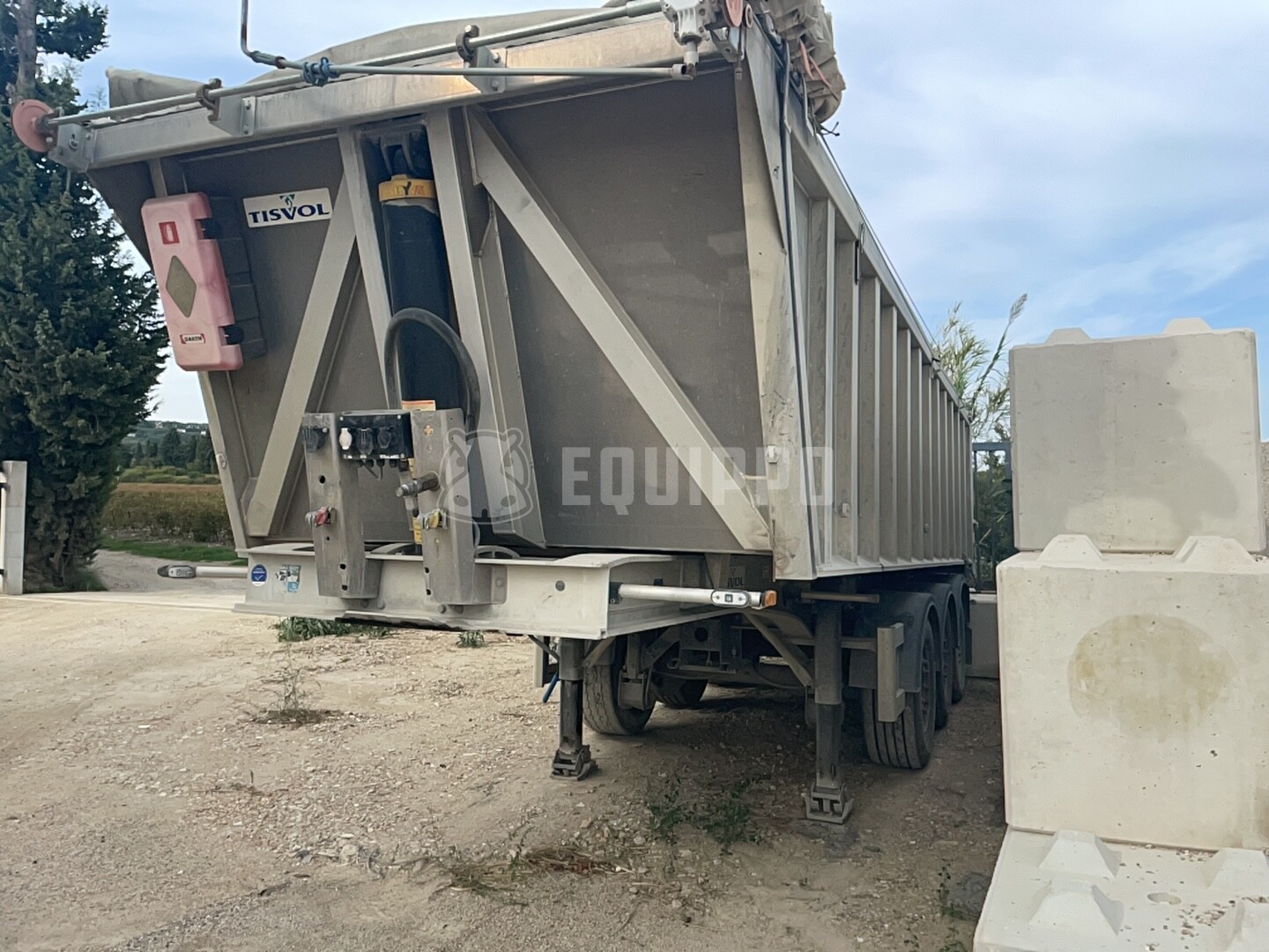 TISVOL A-830140-EAL 3-axle Aluminium Dump-trailer (not Forez, not Meiller) - - Used Tipper Semi-trailer