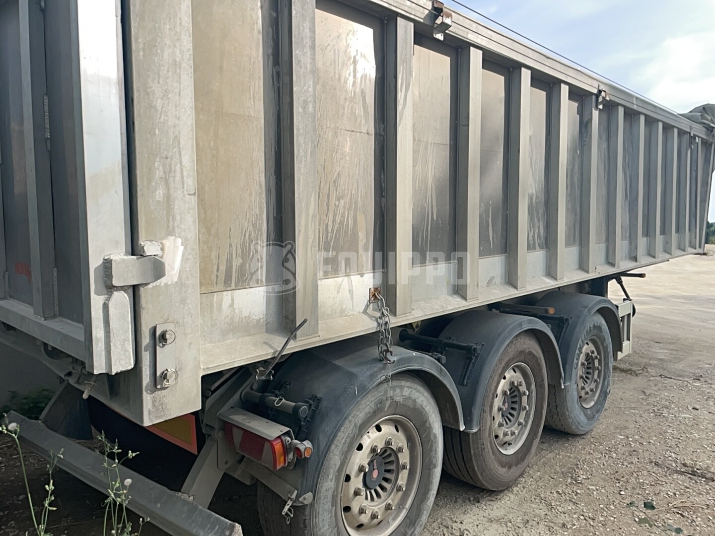 TISVOL A-830140-EAL 3-axle Aluminium Dump-trailer (not Forez, not Meiller) - - Used Tipper Semi-trailer