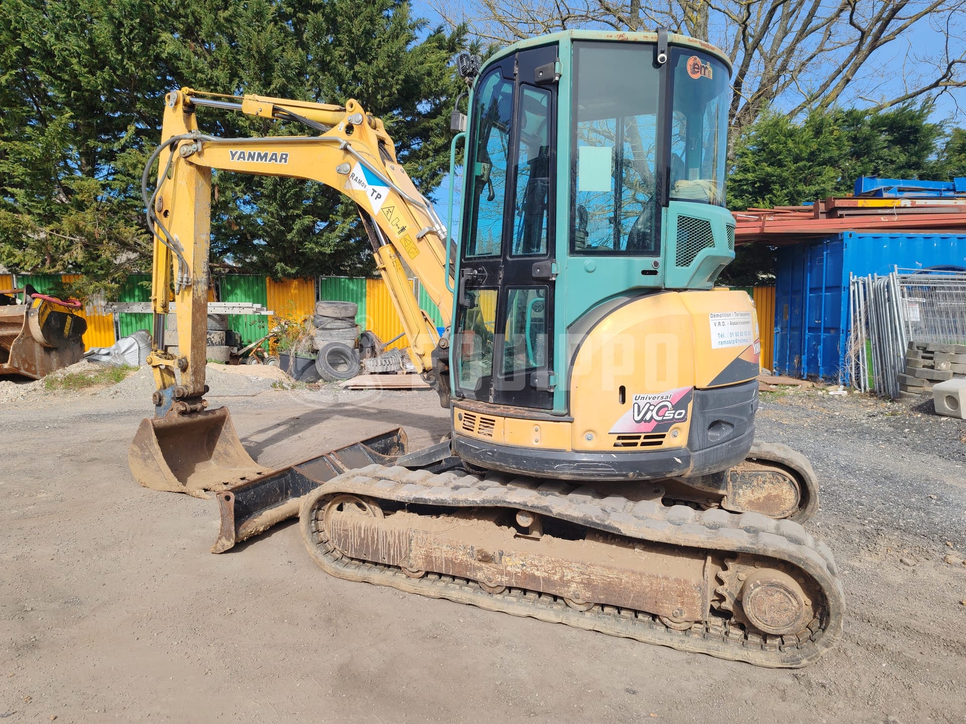 Yanmar Vio 50 U with 3 buckets - - Used Mini Excavator  < 7t