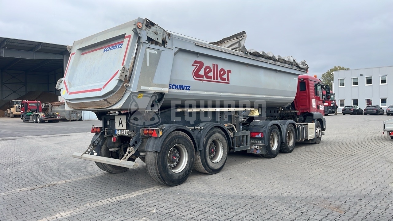 MAN TGS 33.500 with Schmitz Cargobull SGF S2 (NEW ENGINE) - - Used Tipper Truck