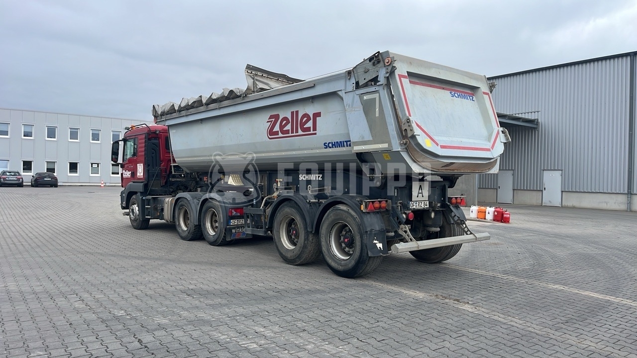 MAN TGS 33.500 with Schmitz Cargobull SGF S2 (NEW ENGINE) - - Used Tipper Truck