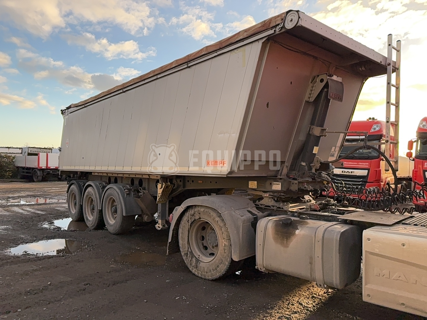 Kempf 3-axle aluminium tipper semi-trailer  - - Used Tipper Semi-trailer
