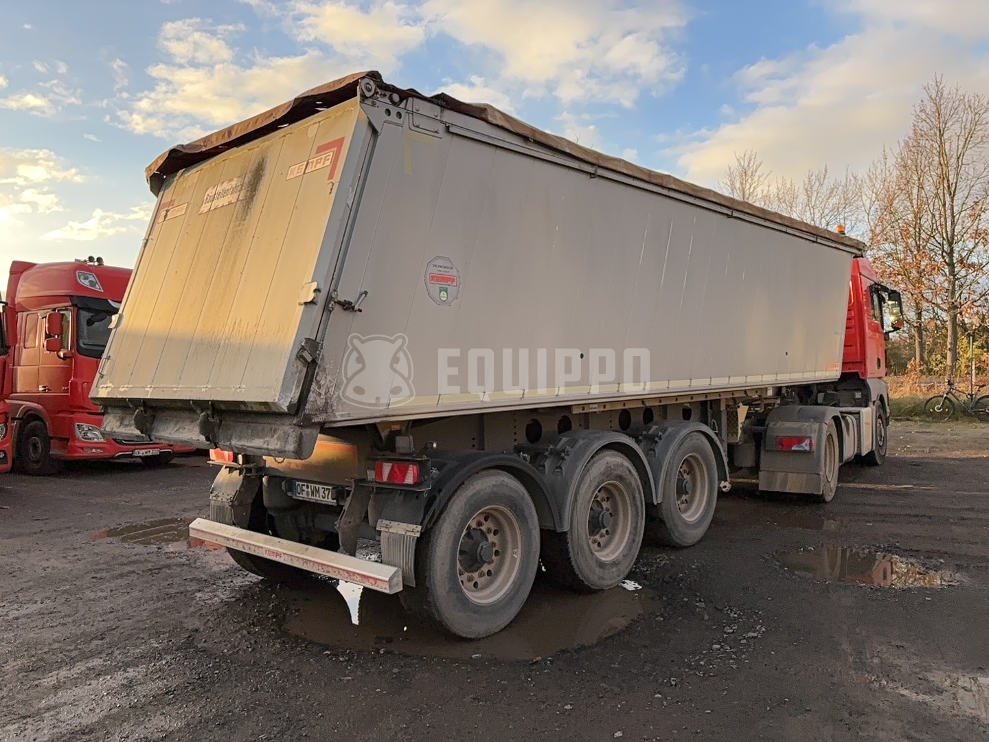 Kempf 3-axle aluminium tipper semi-trailer  - - Used Tipper Semi-trailer