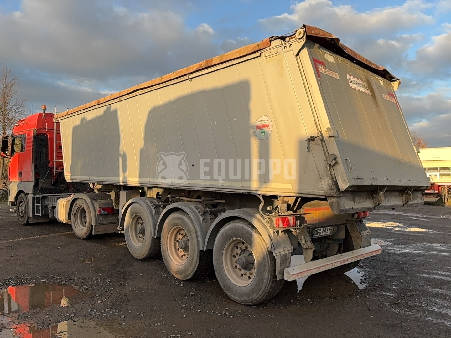 Kempf 3-axle aluminium tipper semi-trailer  - - Used Tipper Semi-trailer
