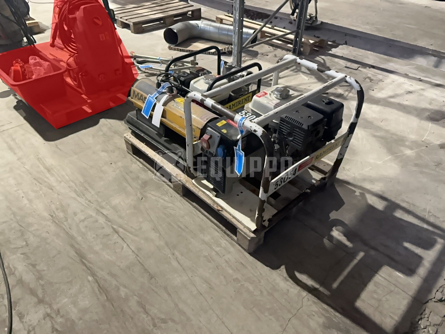 Pallet Site Support Equipment Pallet – Generator, Pumps & Heaters - - Maquinaria Pequeña Usada