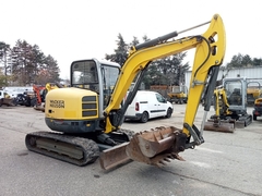 Picture of the Wacker Neuson 50Z3 with 3 excavator buckets