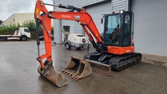 Kubota U50-5 mit 3 Baggerlöffeln - - Gebrauchte  Minibagger < 7t